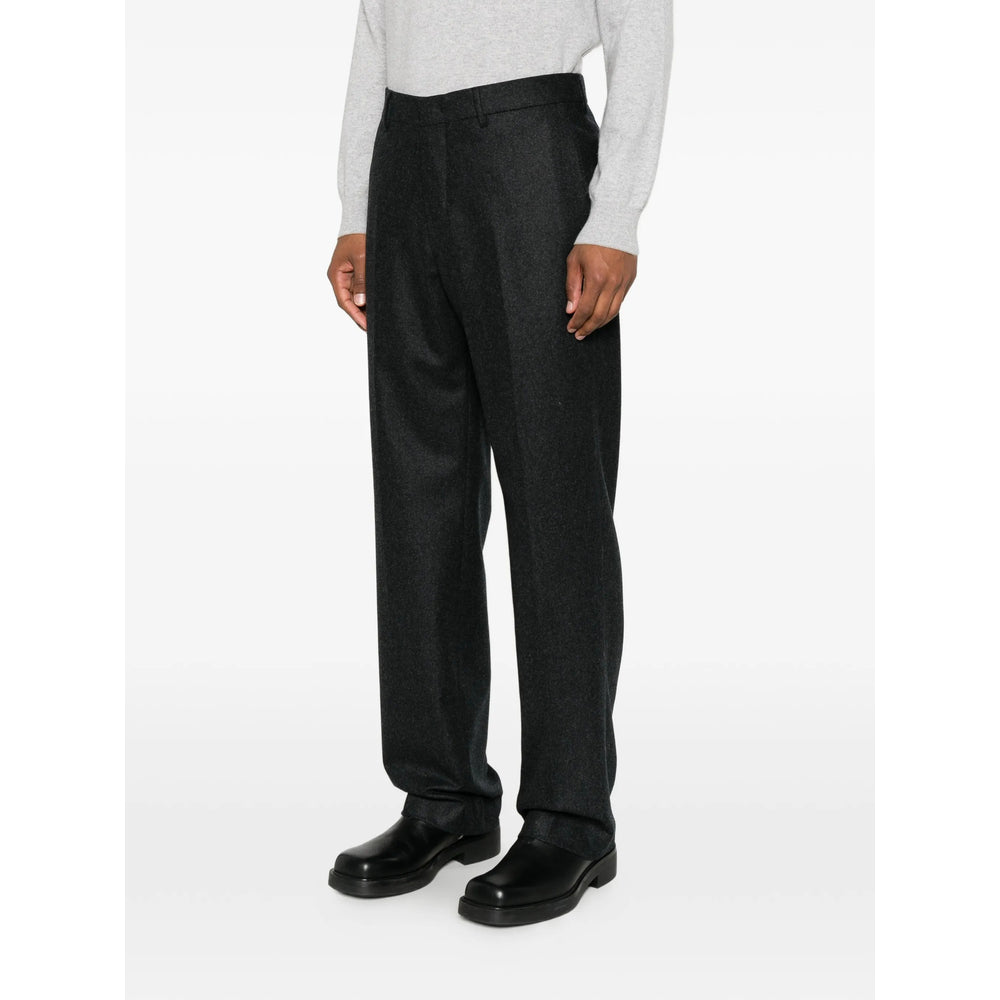 Tagliatore Virgin Wool Trousers — Gray, view 5