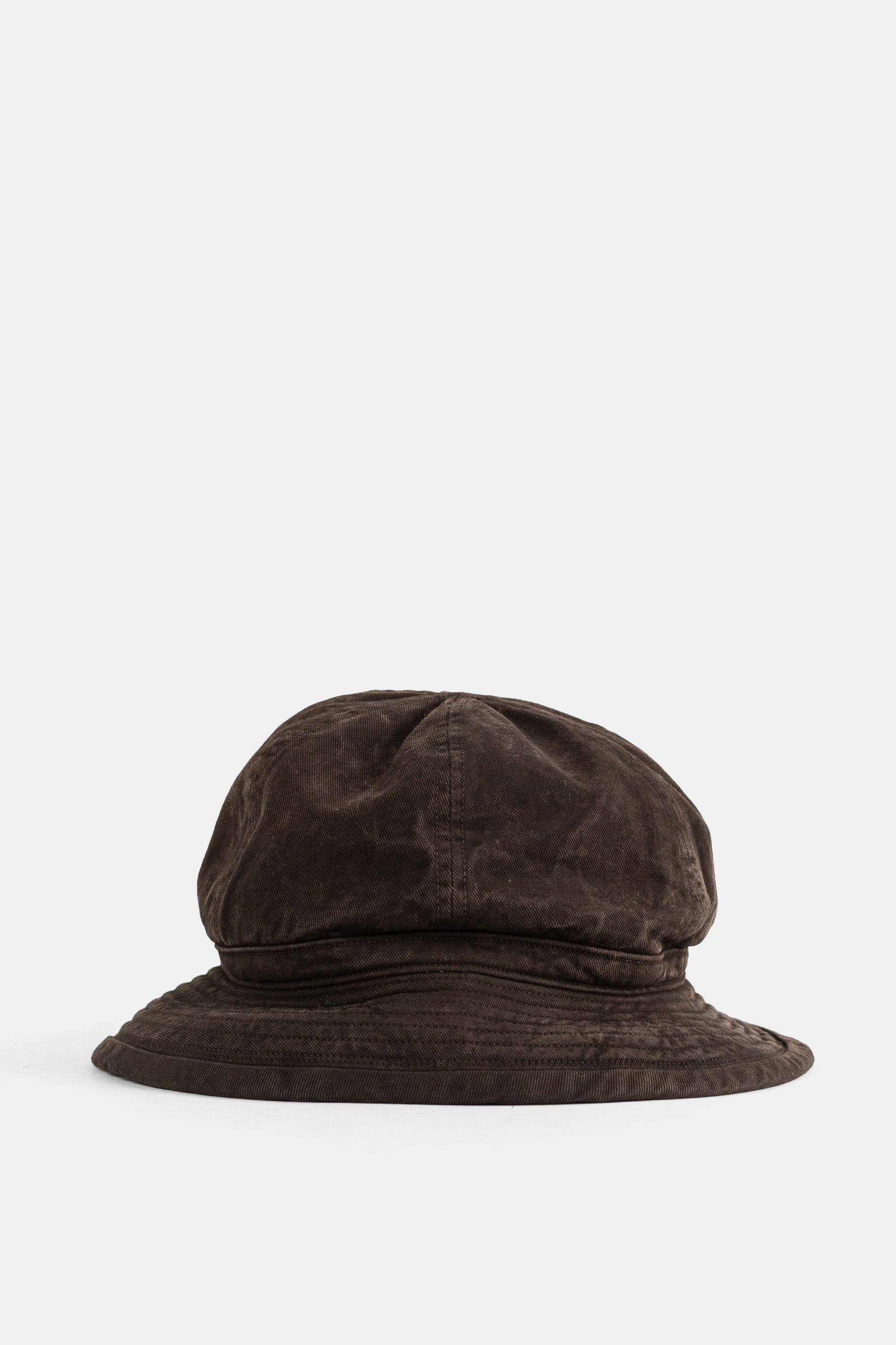Taiga Takahashi TTSS26010 Cedar-Dyed Cotton Bucket Hat — Brown by Taiga Takahashi