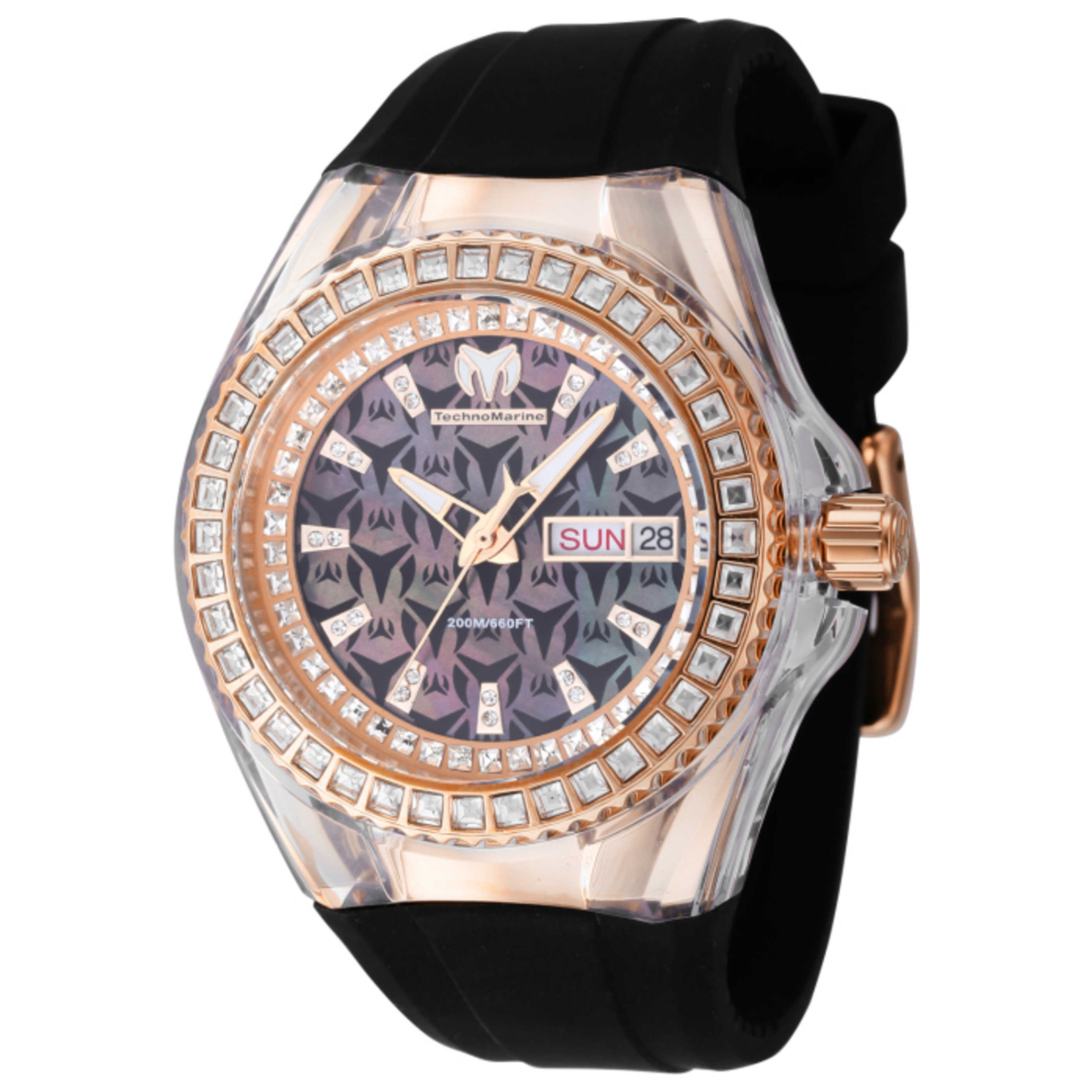 Technomarine Diamond Crystal Watch — Clear by Technomarine