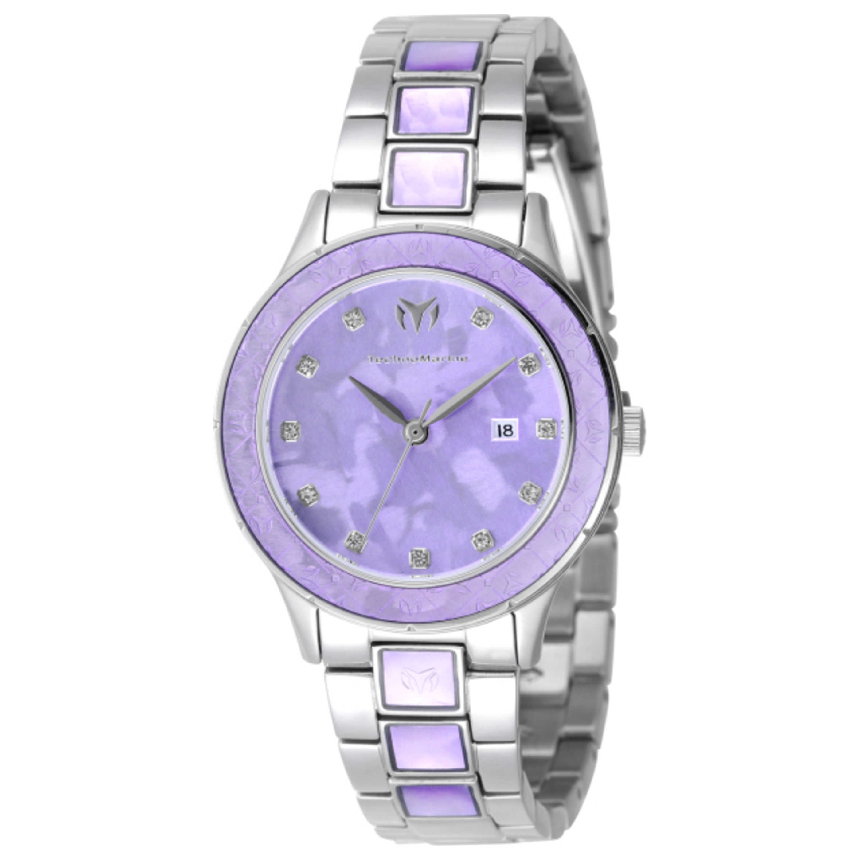 Technomarine Purple Dial Quartz Watch — Purple by Technomarine
