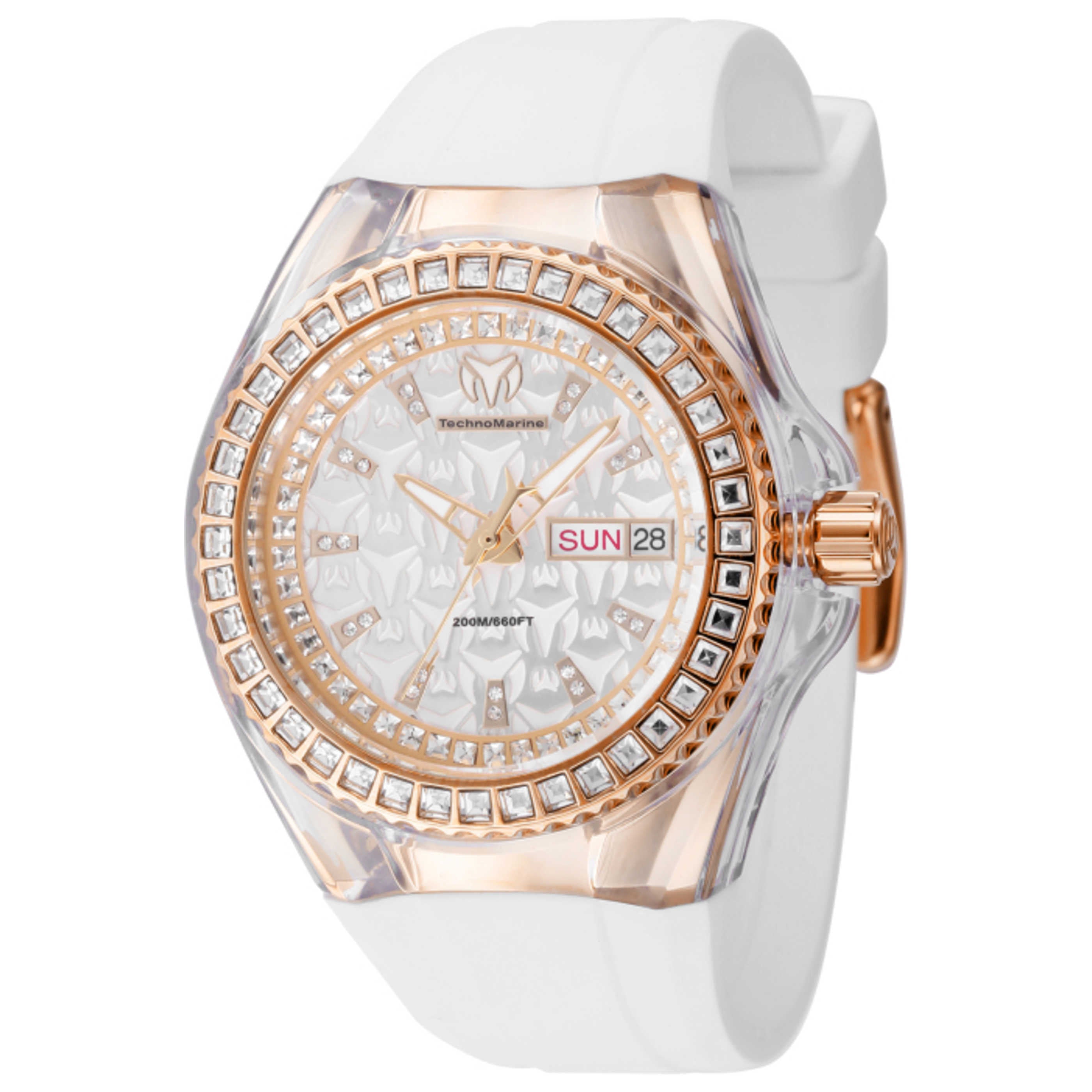 Technomarine Diamond Bezel Watch — Rose gold by Technomarine
