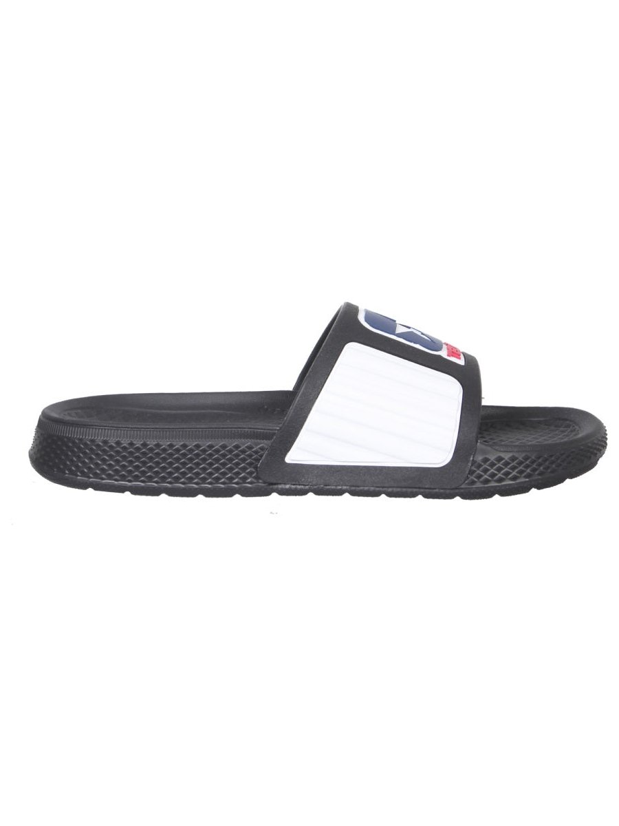 Telfar Rubber Slide Sandals — Black by Telfar