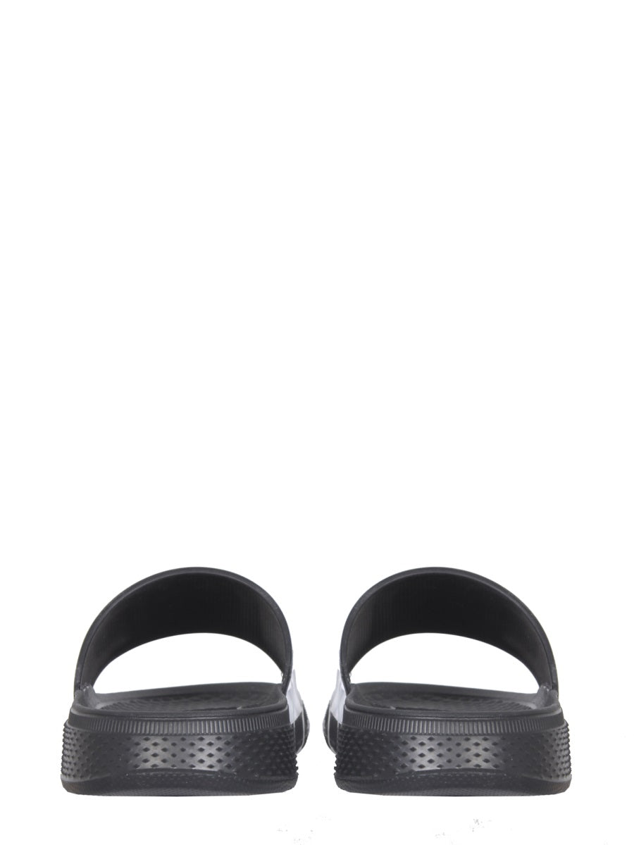 Telfar Rubber Slide Sandals — Black, view 2
