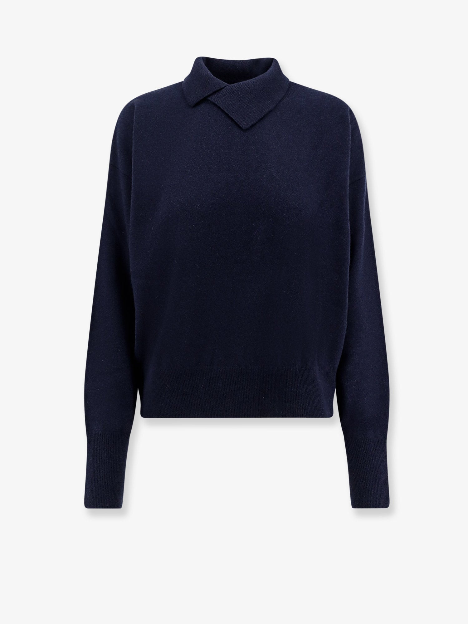 The 73 Wool Blend Turtleneck Sweater — Blue by The 73