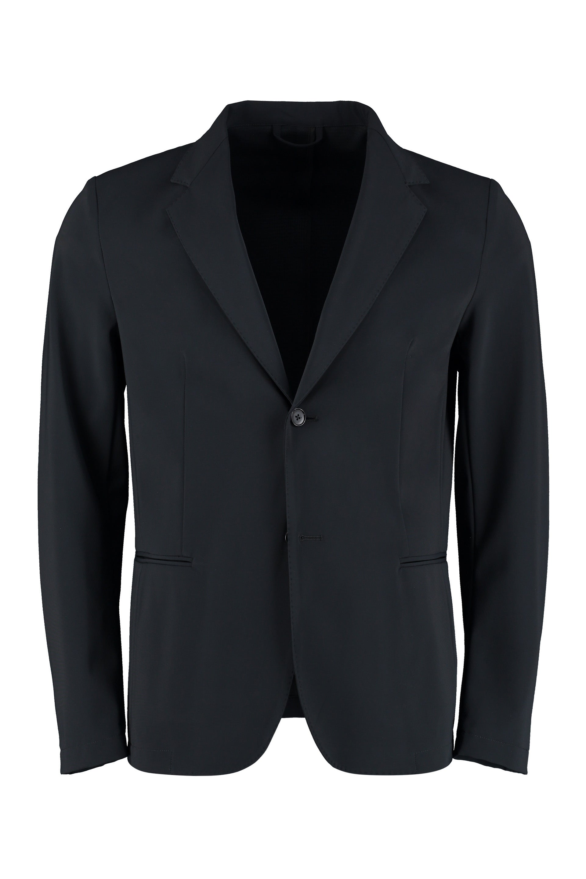The Alphabet Single-Breasted Notch Lapel Blazer — Black by The Alphabet
