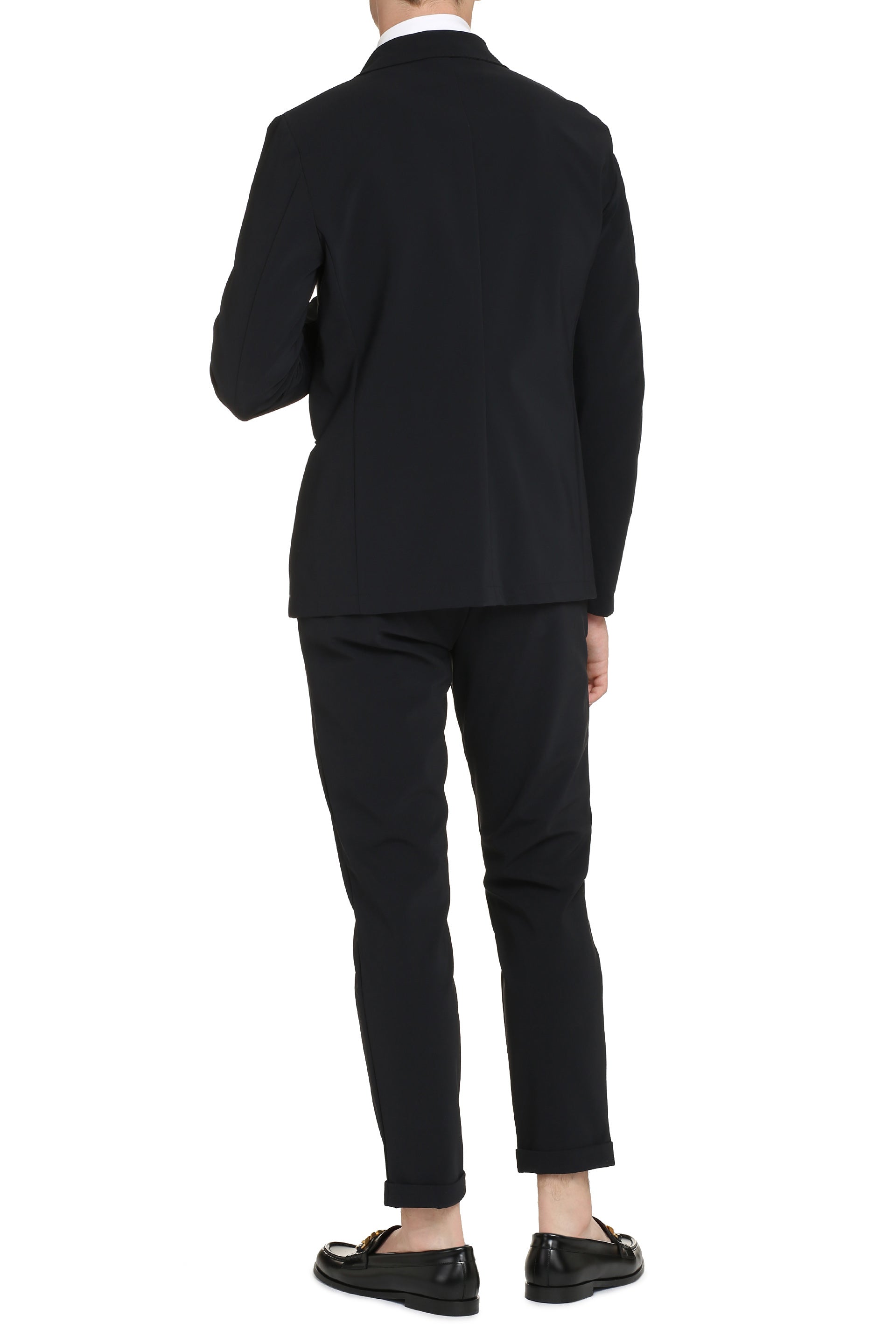 The Alphabet Single-Breasted Notch Lapel Blazer — Black, view 4
