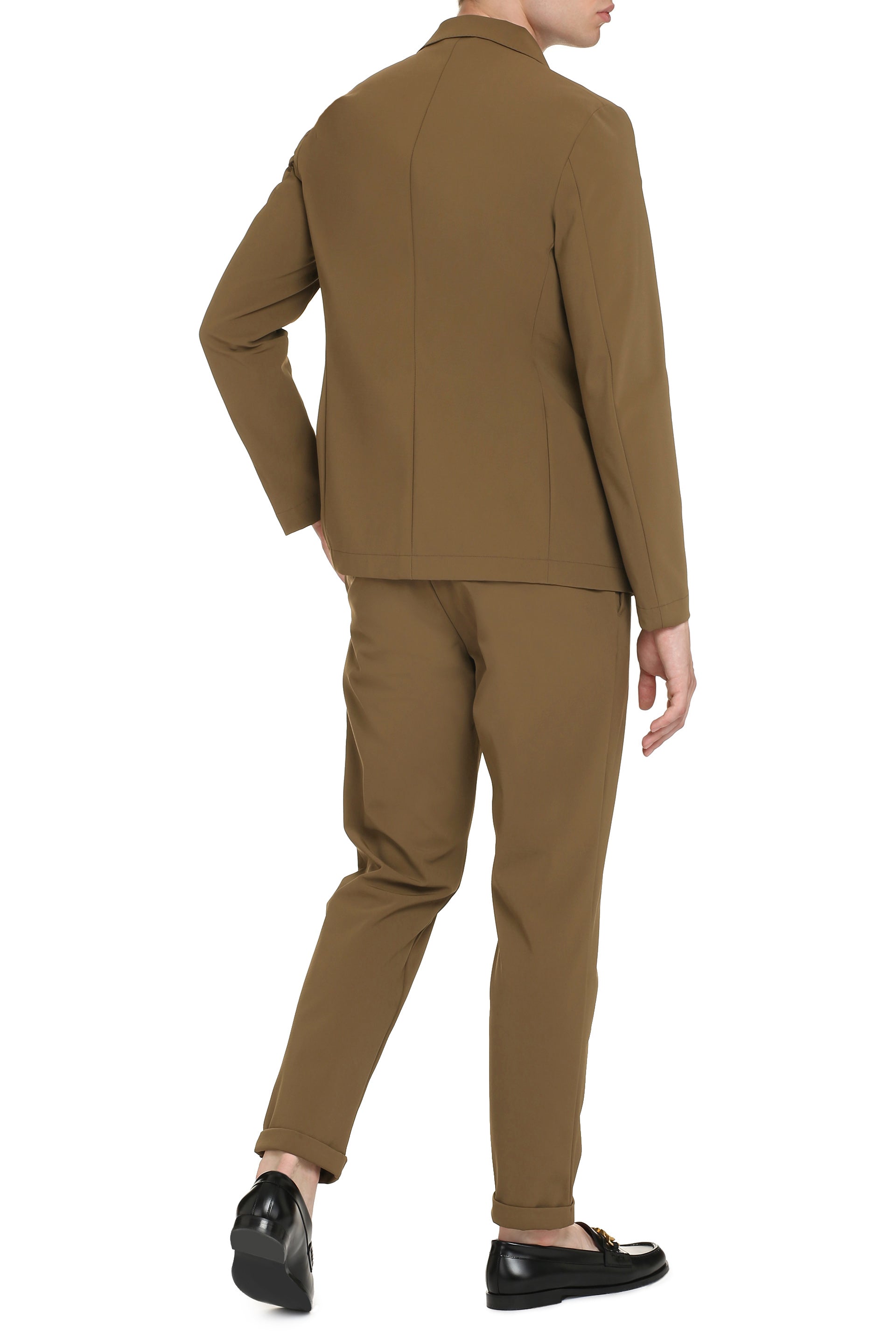 The Alphabet Single-Breasted Two-Button Blazer — Brown, view 4