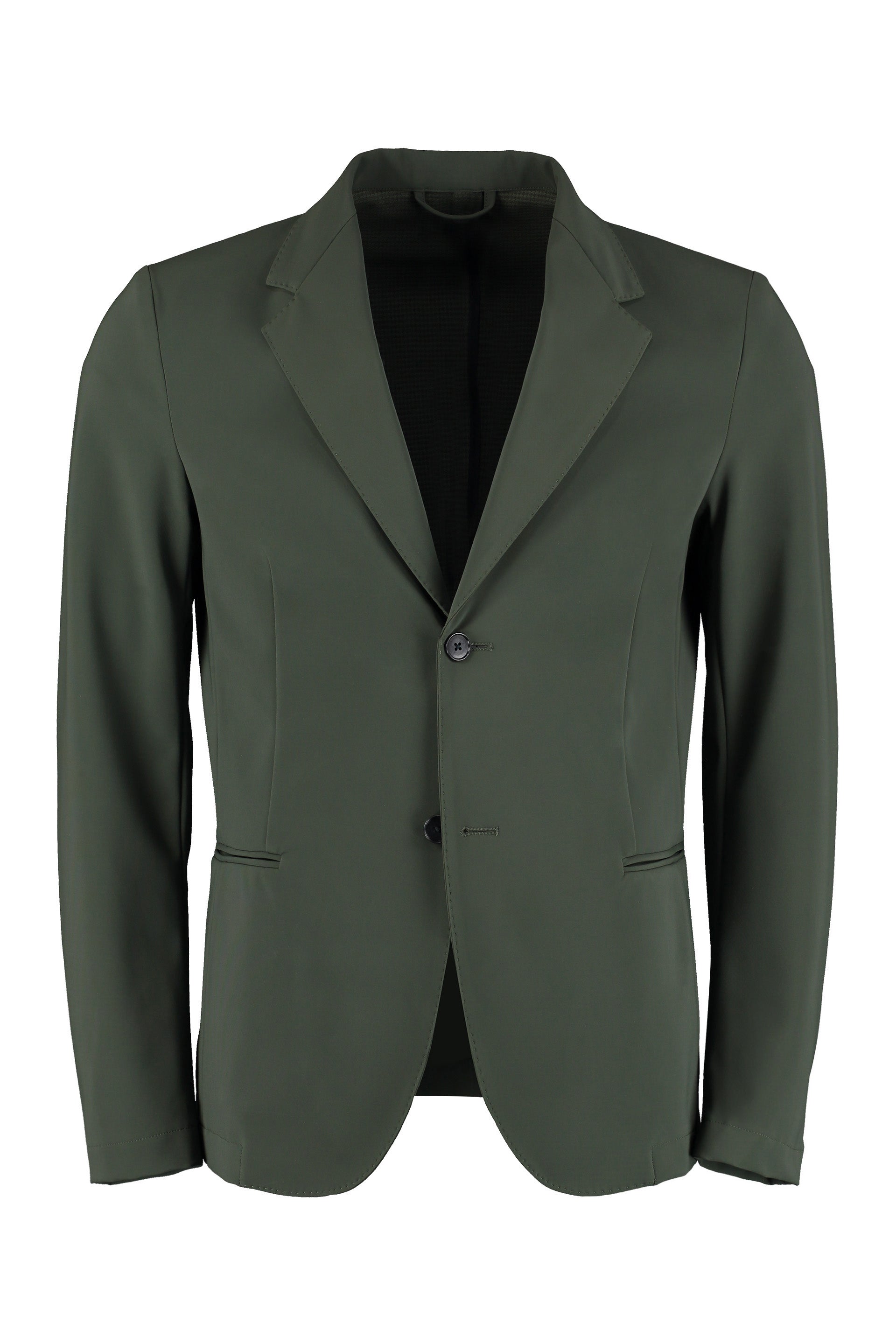 The Alphabet Stretch Polyamide Blazer — Green by The Alphabet