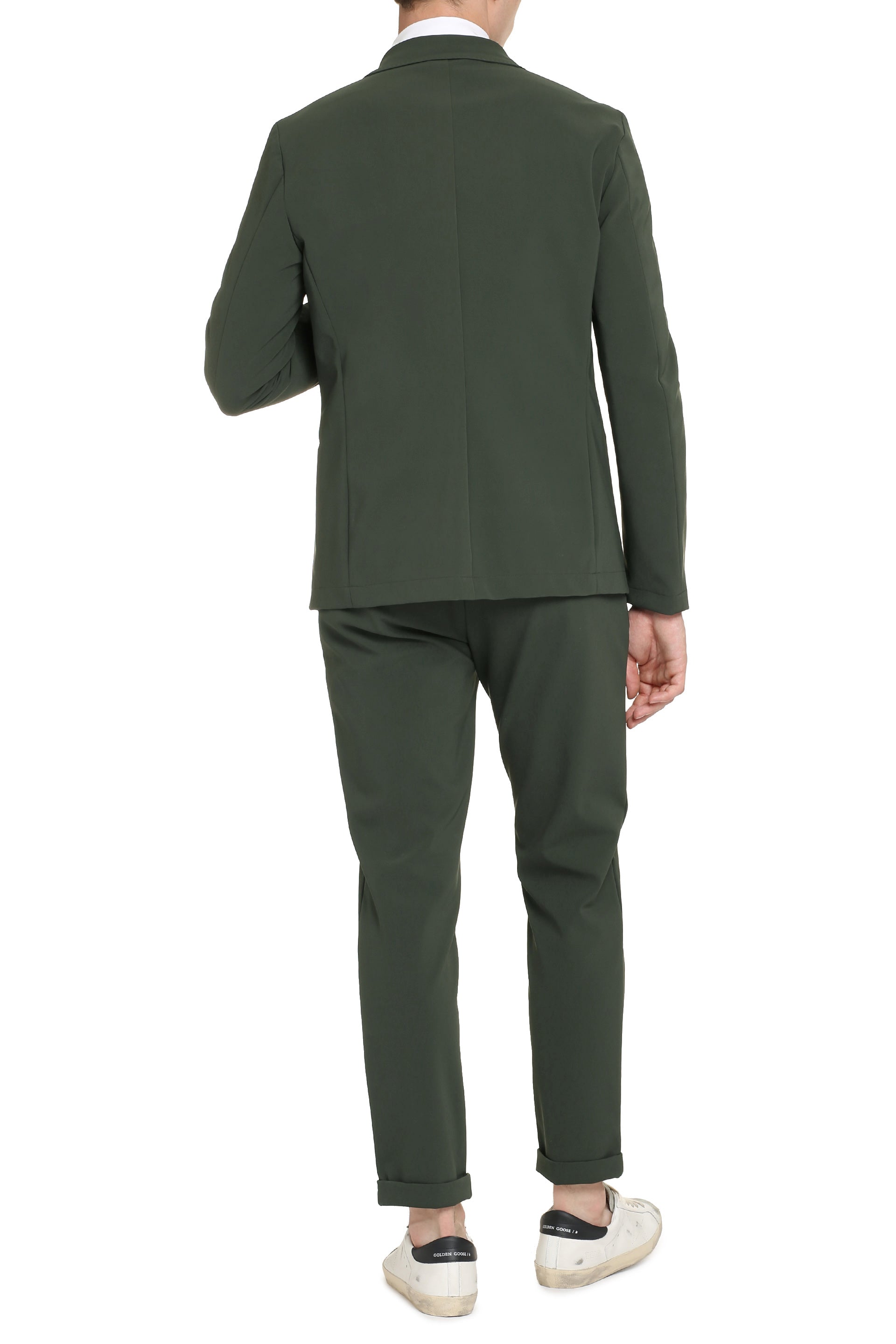 The Alphabet Stretch Polyamide Blazer — Green, view 4