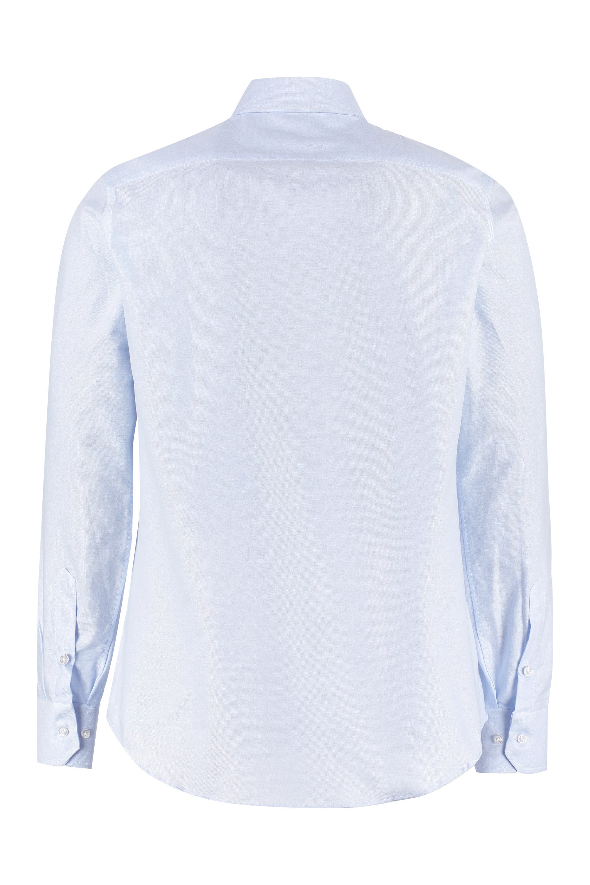 The Alphabet Oxford Cotton Shirt — Blue, view 2