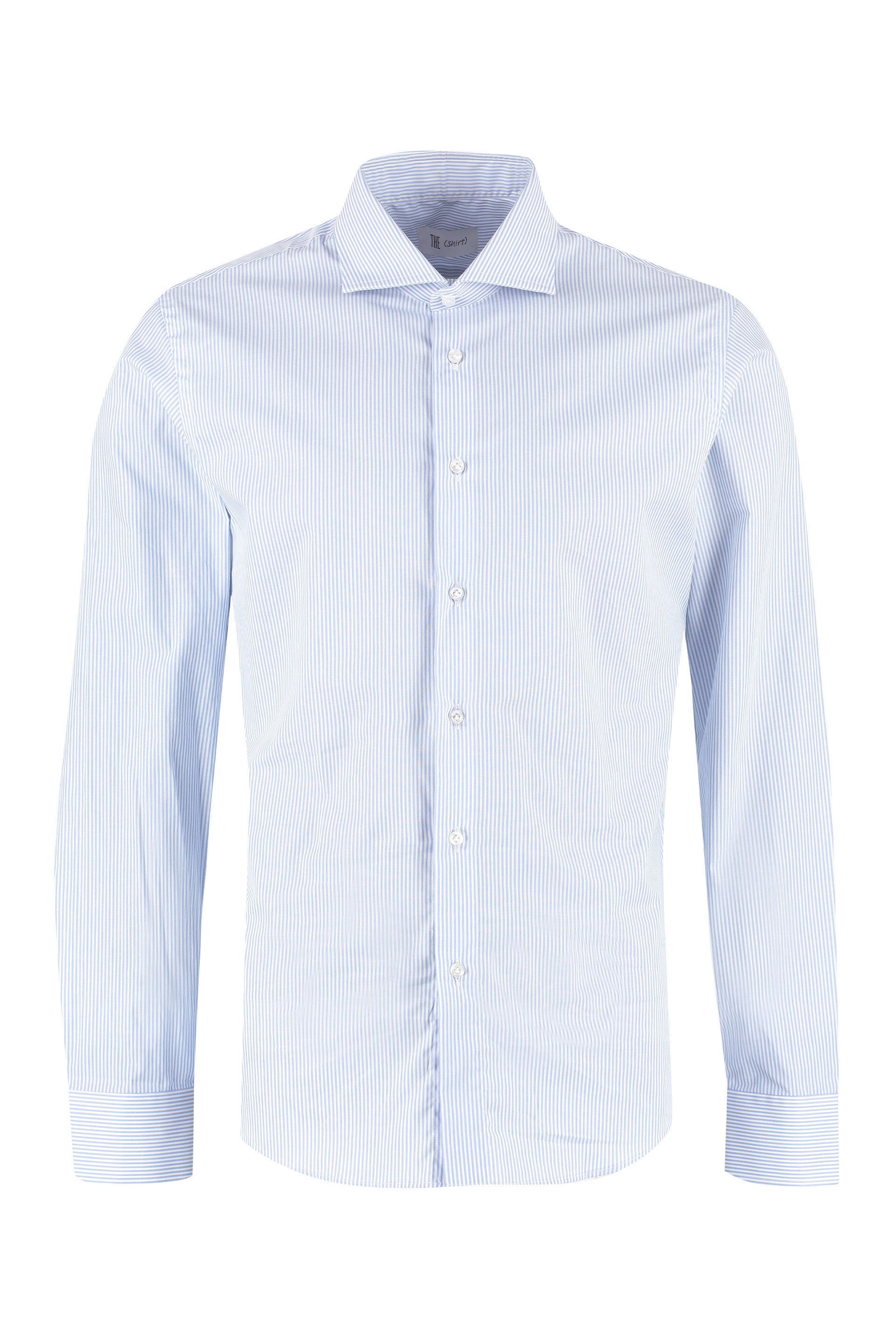 The Alphabet Striped Cotton Shirt — Blue by The Alphabet