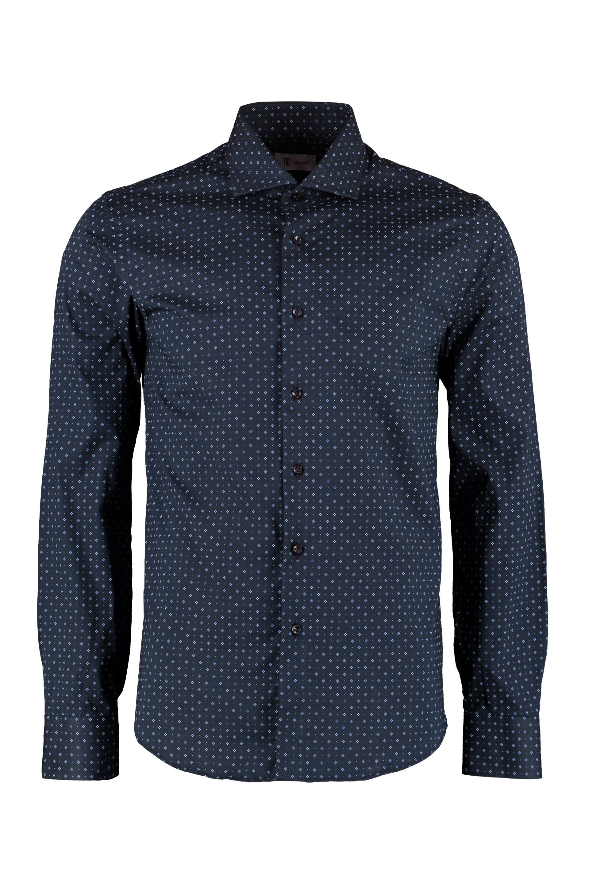 The Alphabet Printed Cotton Shirt — Blue by The Alphabet