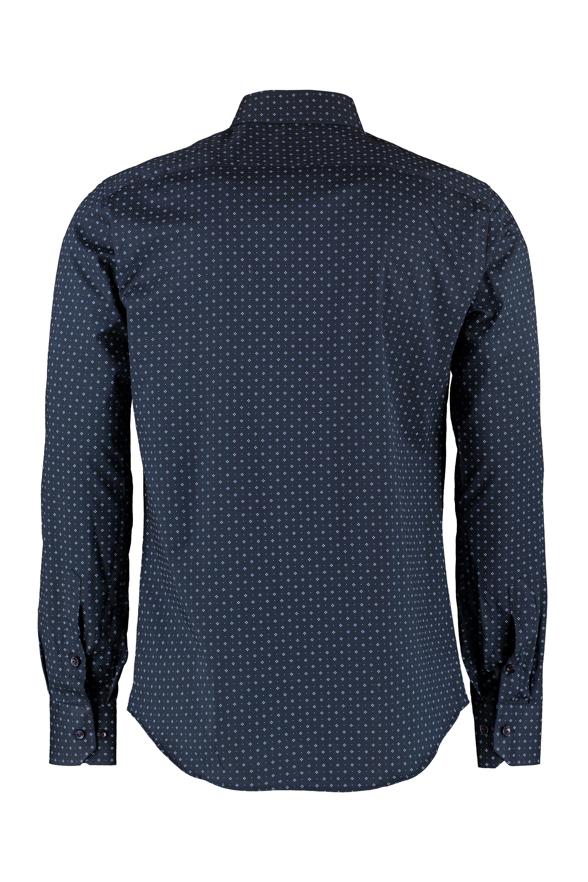 The Alphabet Printed Cotton Shirt — Blue, view 2