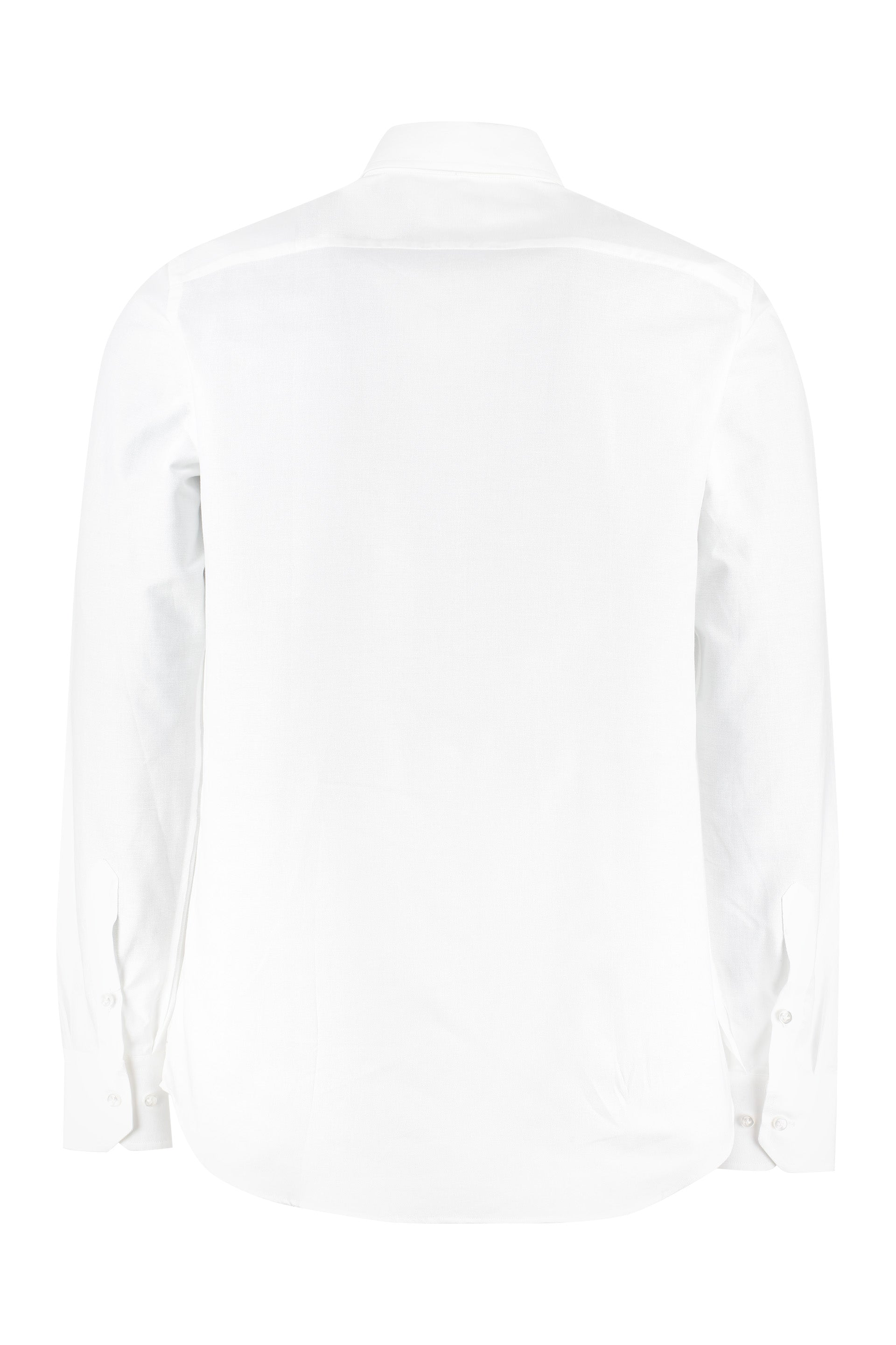The Alphabet Oxford Cotton Shirt — White, view 2