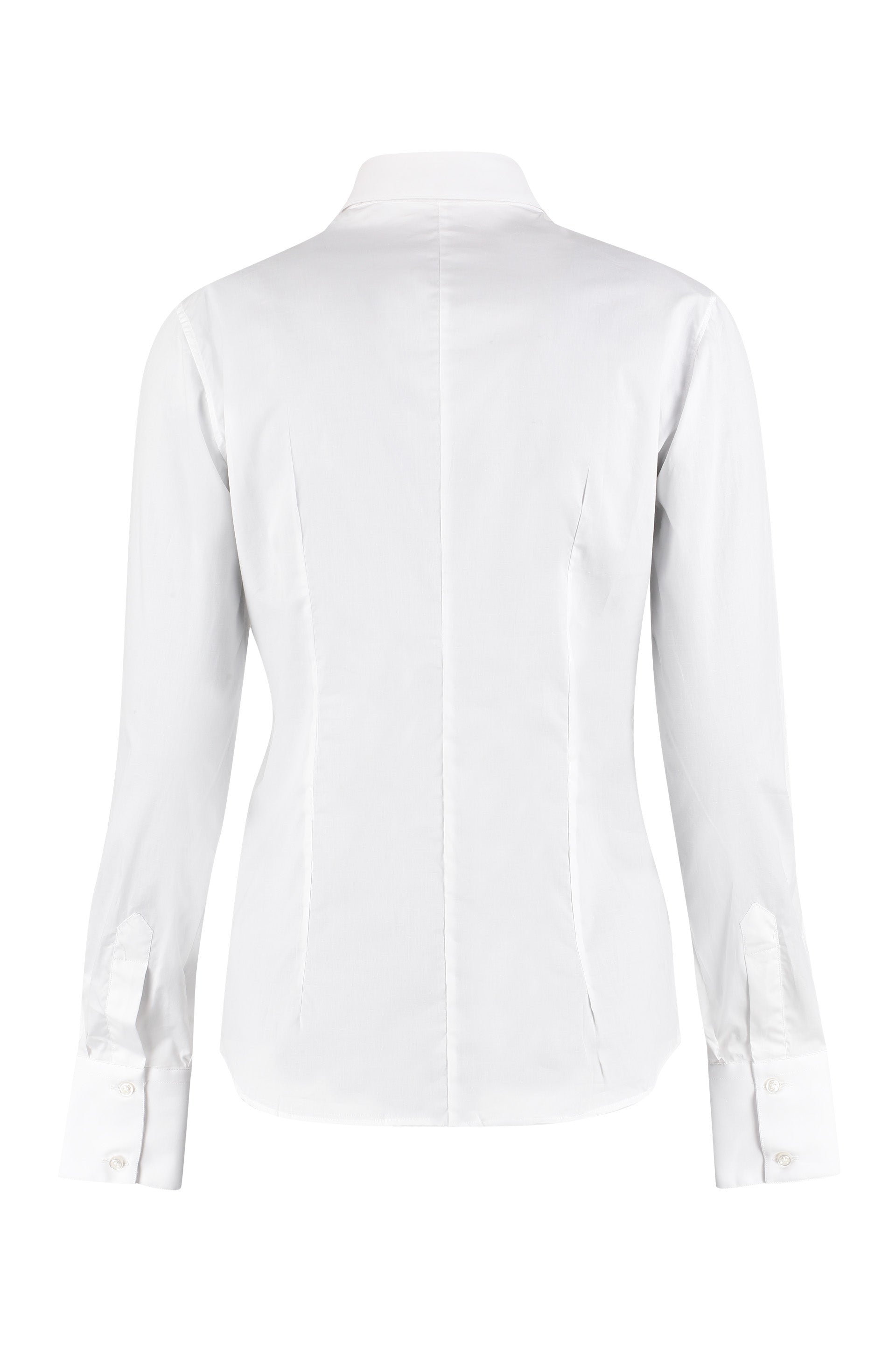 The Alphabet Stretch Cotton Shirt — White, view 2