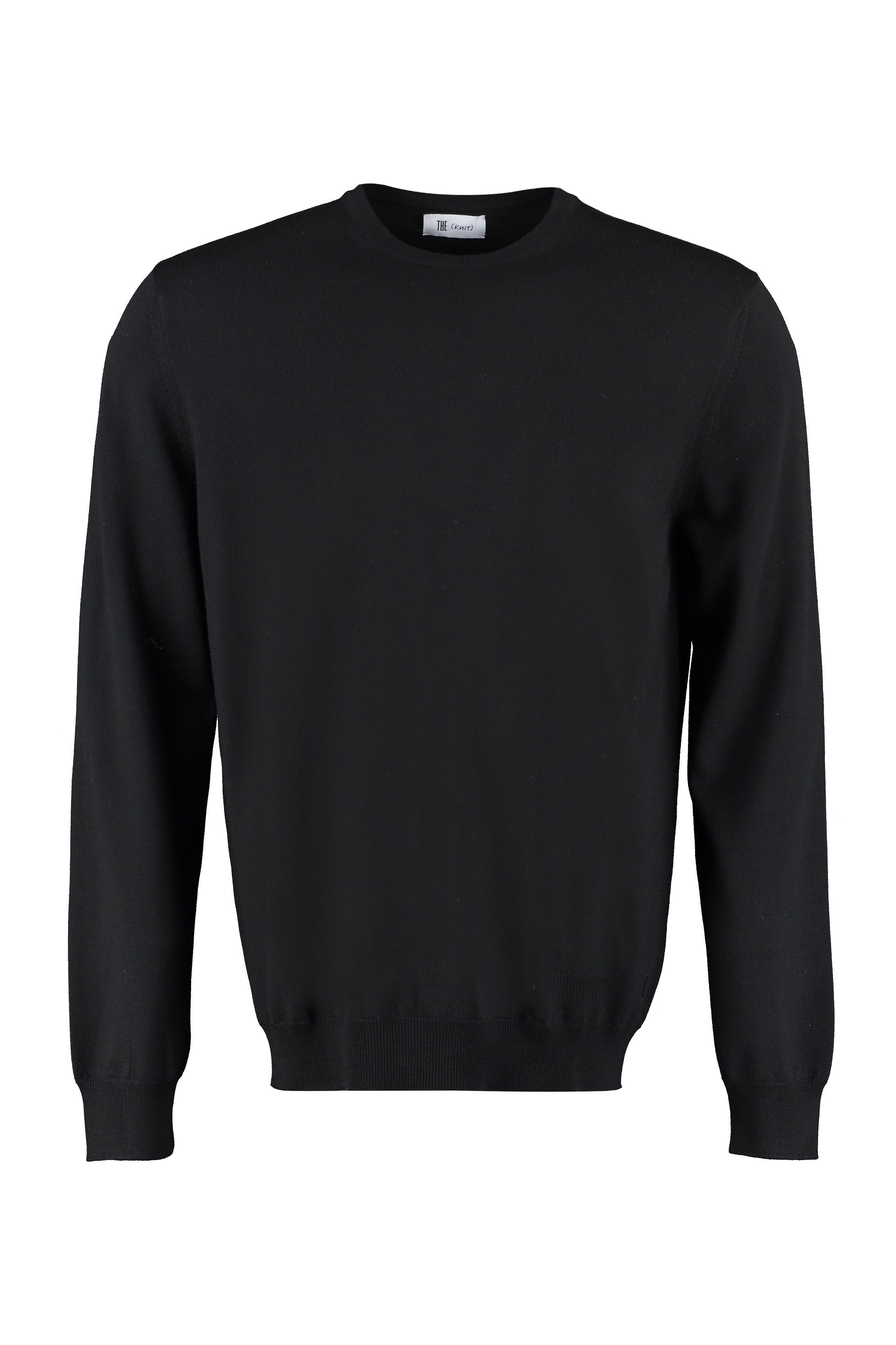 The Alphabet Ribbed Extra-Fine Wool Sweater — Black by The Alphabet