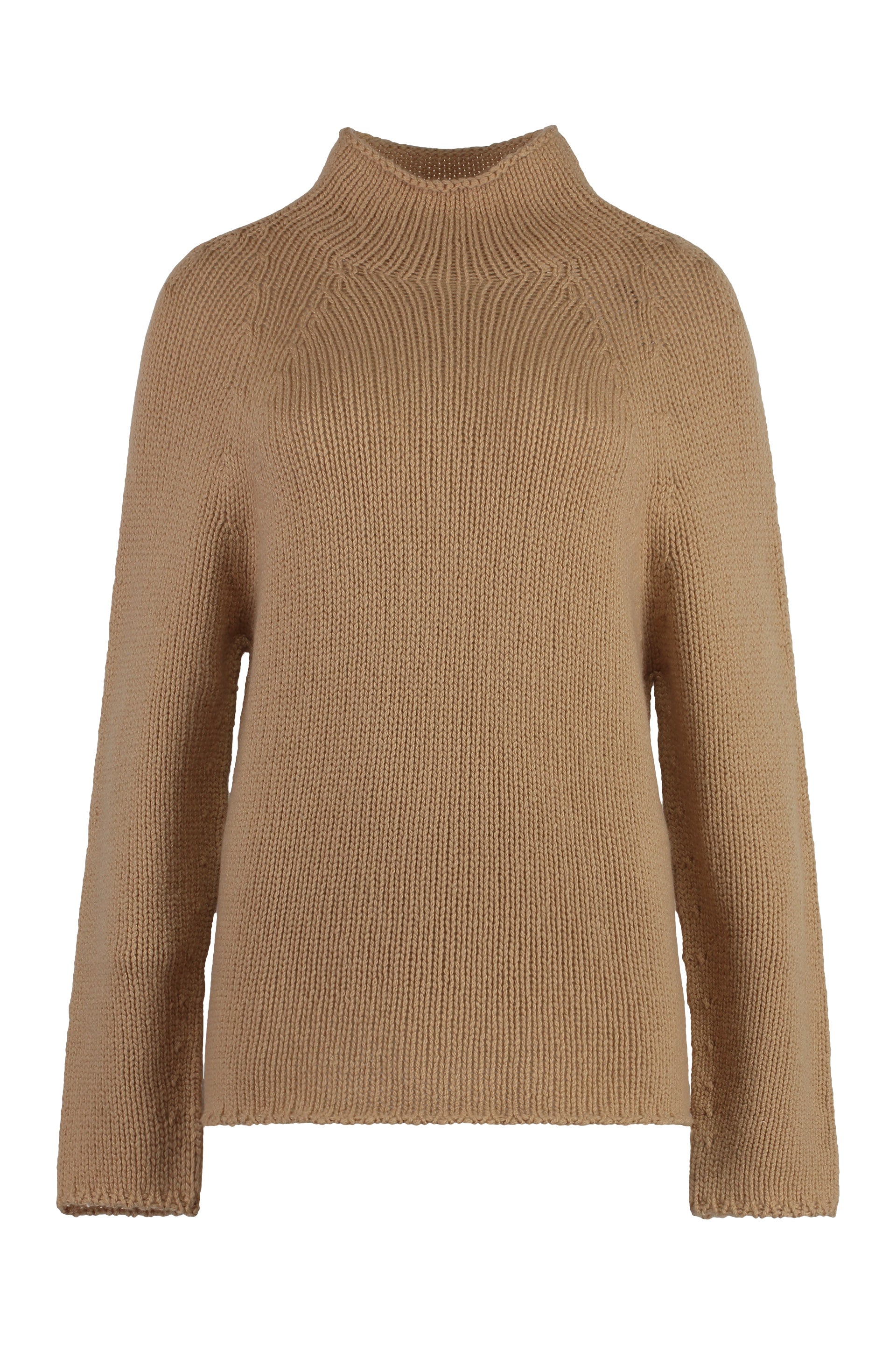 The Alphabet Cashmere Turtleneck Sweater — Camel by The Alphabet