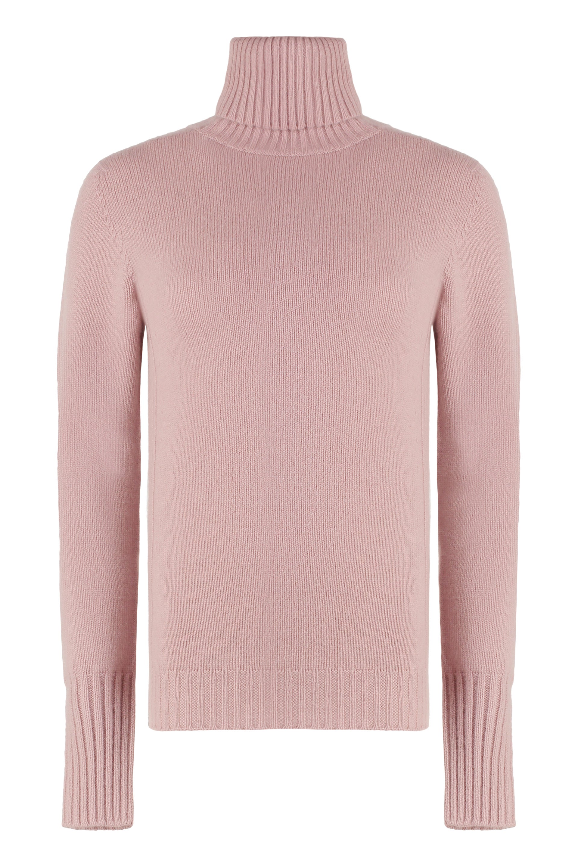 The Alphabet Cashmere Turtleneck Sweater — Pink by The Alphabet
