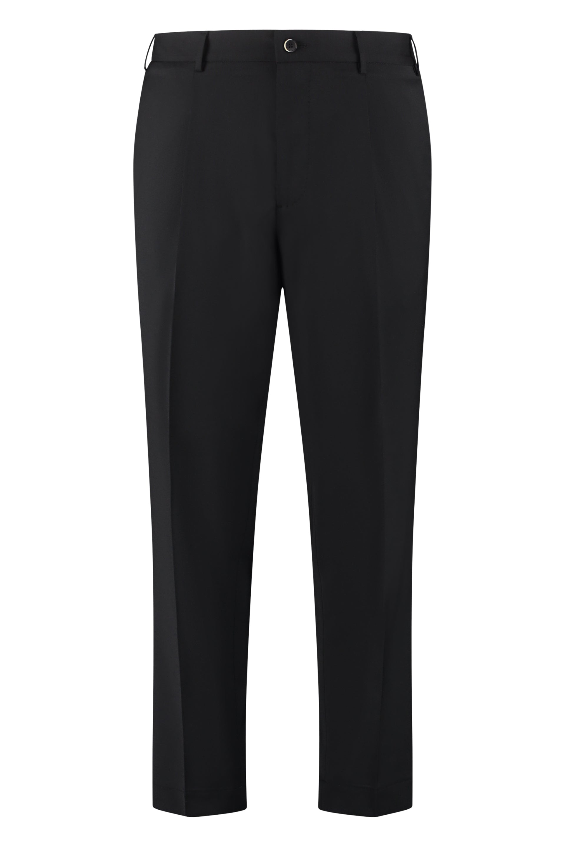 The Alphabet Wool-Blend Tailored Trousers — Black by The Alphabet