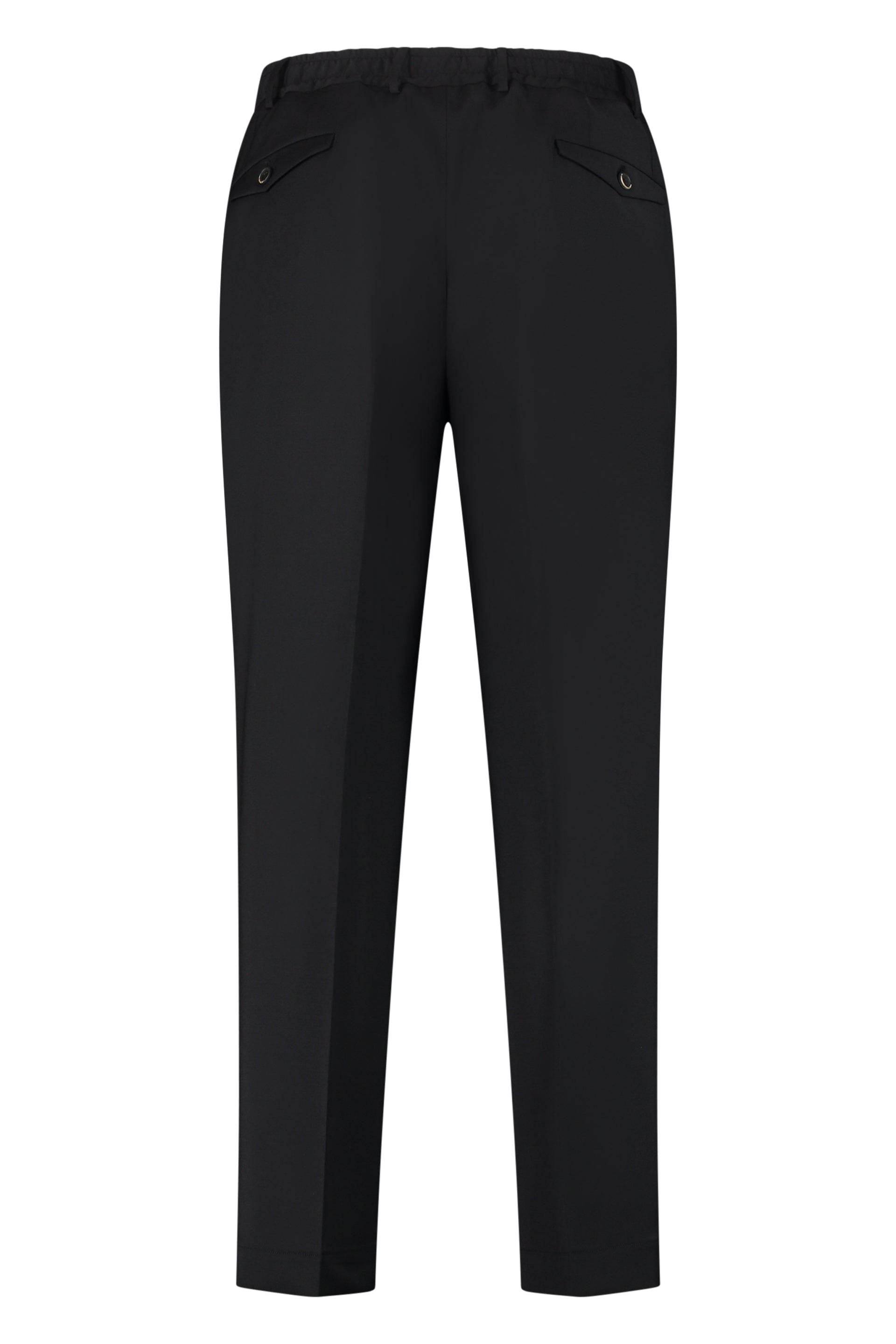 The Alphabet Wool-Blend Tailored Trousers — Black, view 2