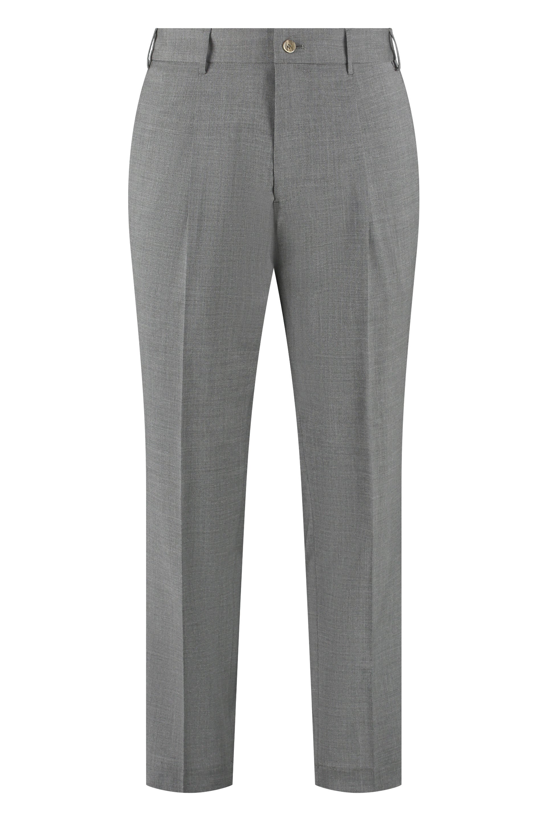 The Alphabet Tailored Wool-Blend Trousers — Gray by The Alphabet