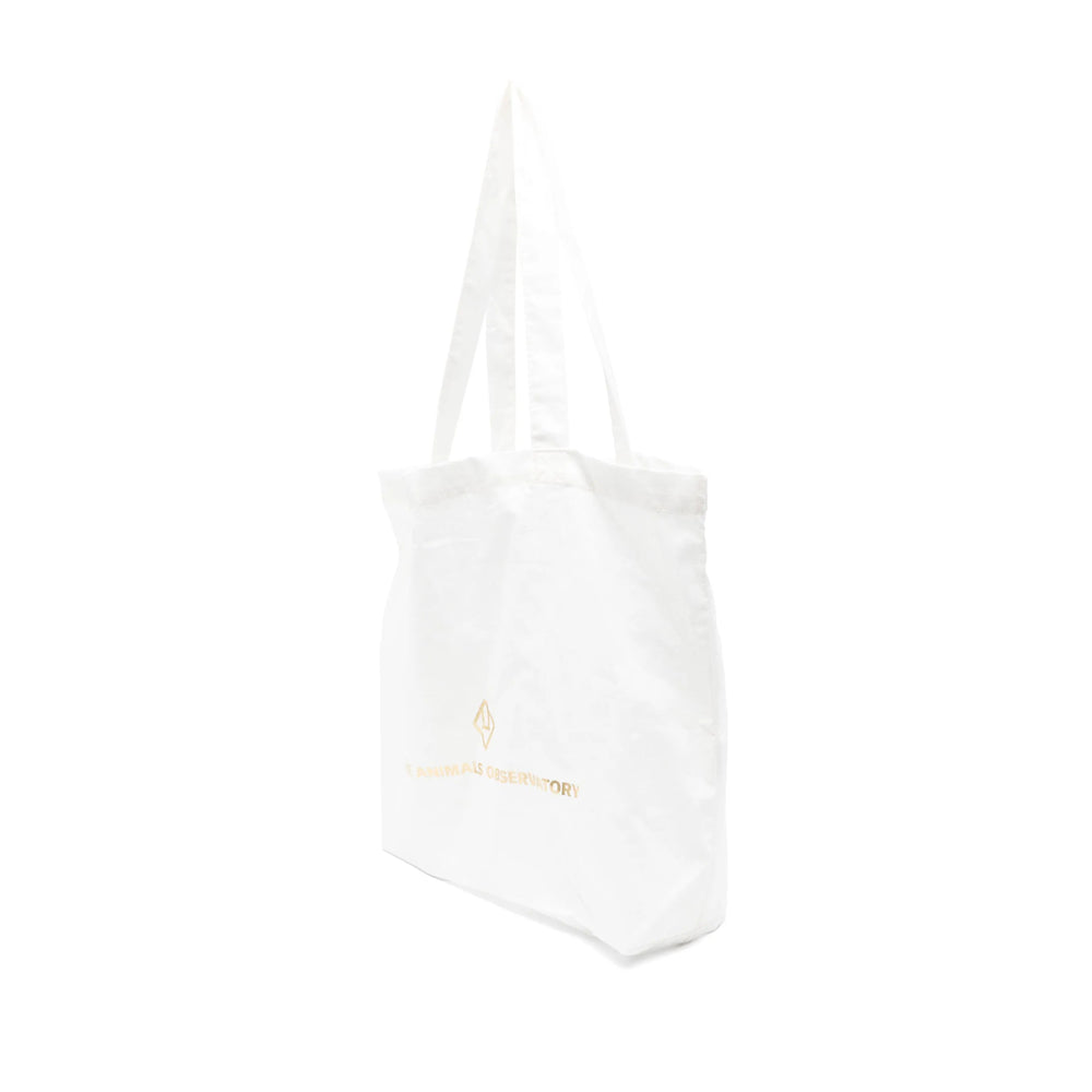 The Animals Observatory Cotton Shoulder Bag — White, view 2