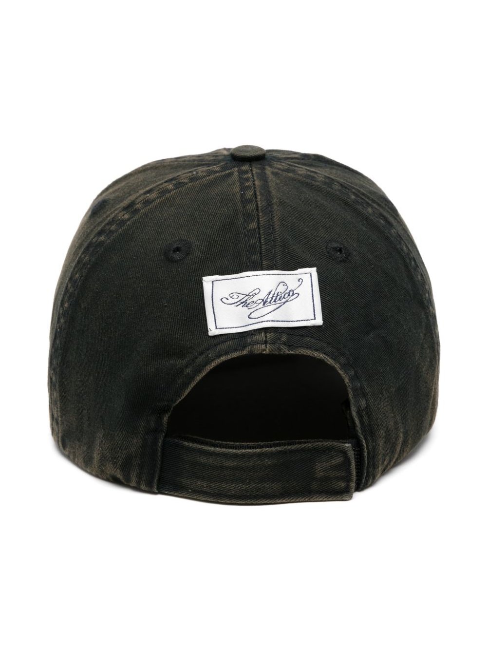 The Attico Logo-Embroidered Baseball Cap — Black, view 3