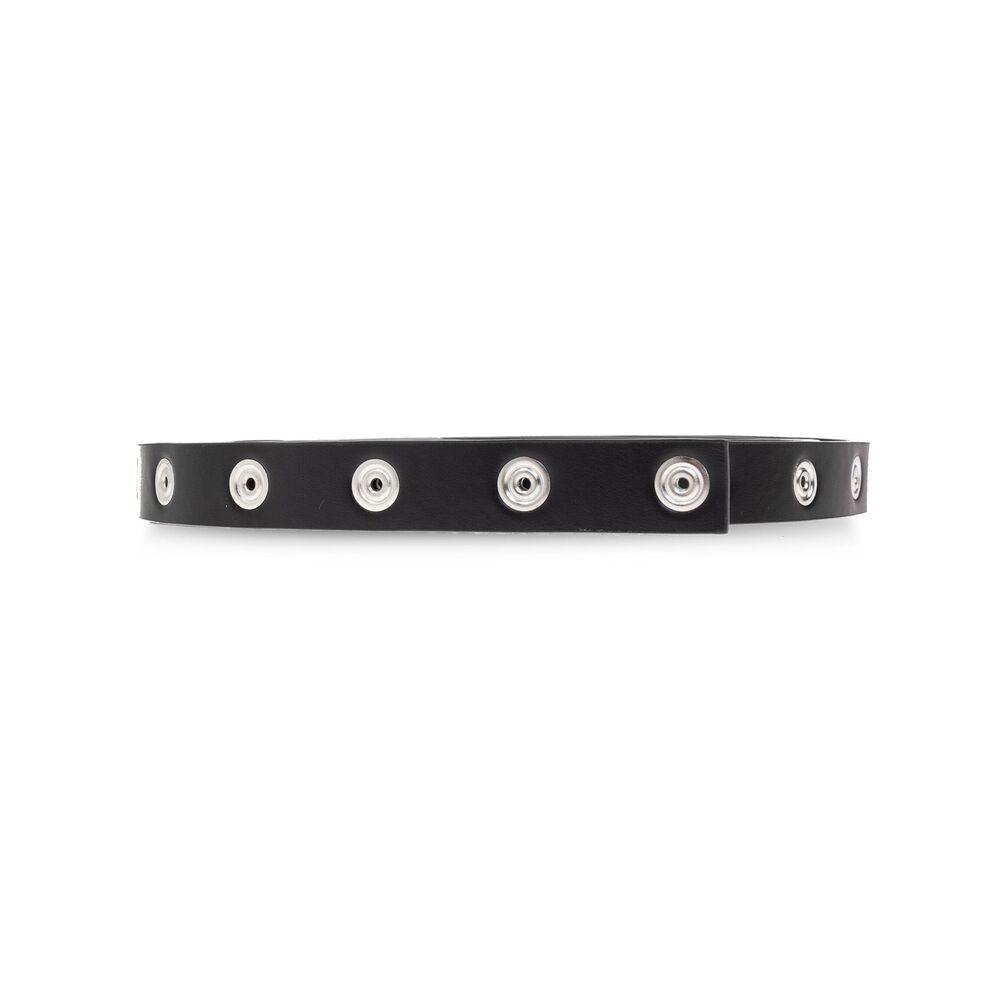 The Attico Calf Leather Belt — Black by The Attico