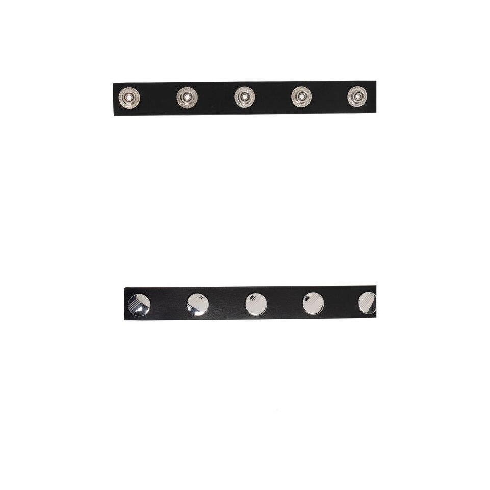 The Attico Calf Leather Belt — Black, view 2