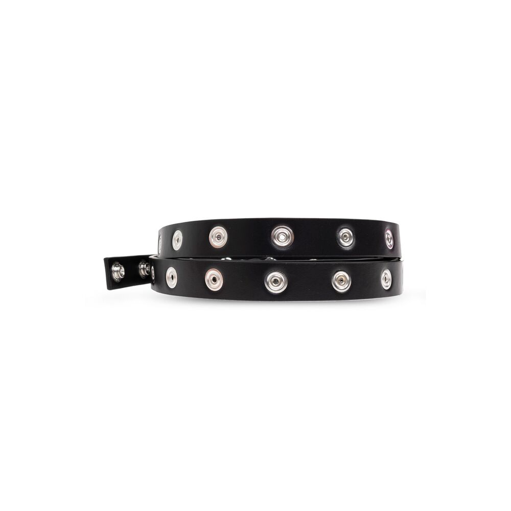 The Attico Calf Leather Belt — Black, view 3