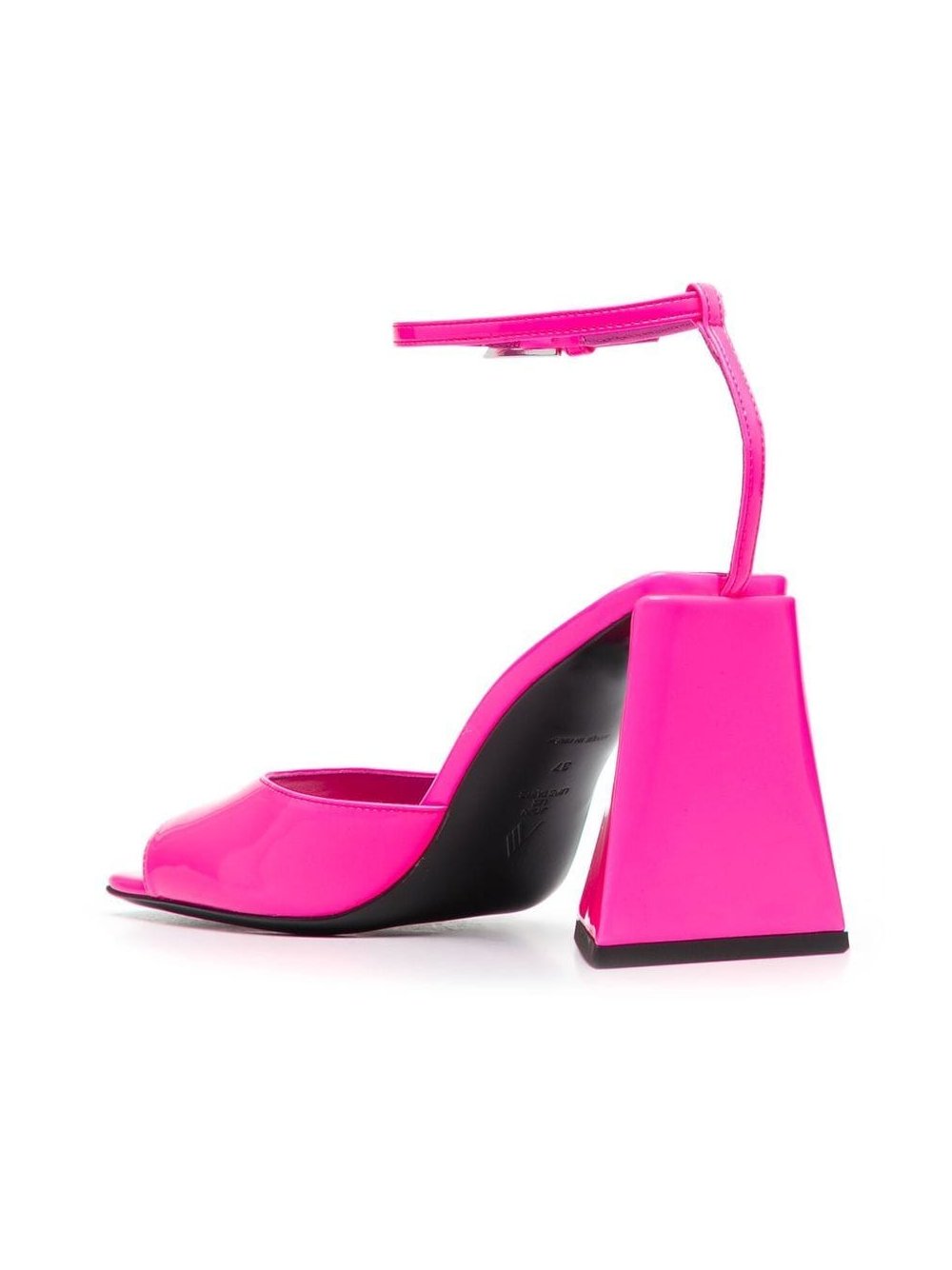 The Attico Piper Heel Sandal — Magenta, view 4