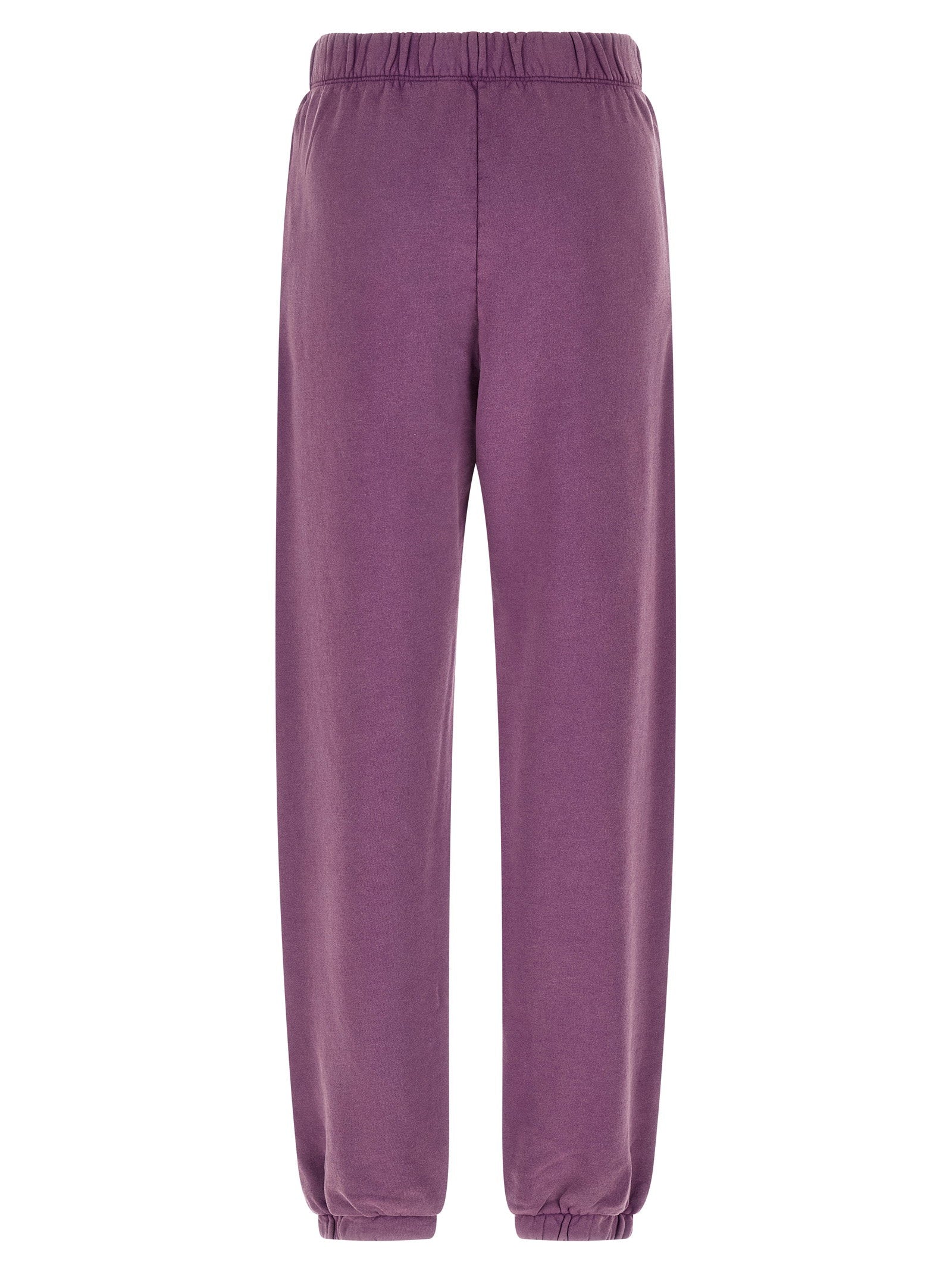 The Attico Logo Embroidery Fleece Joggers — Purple, view 2