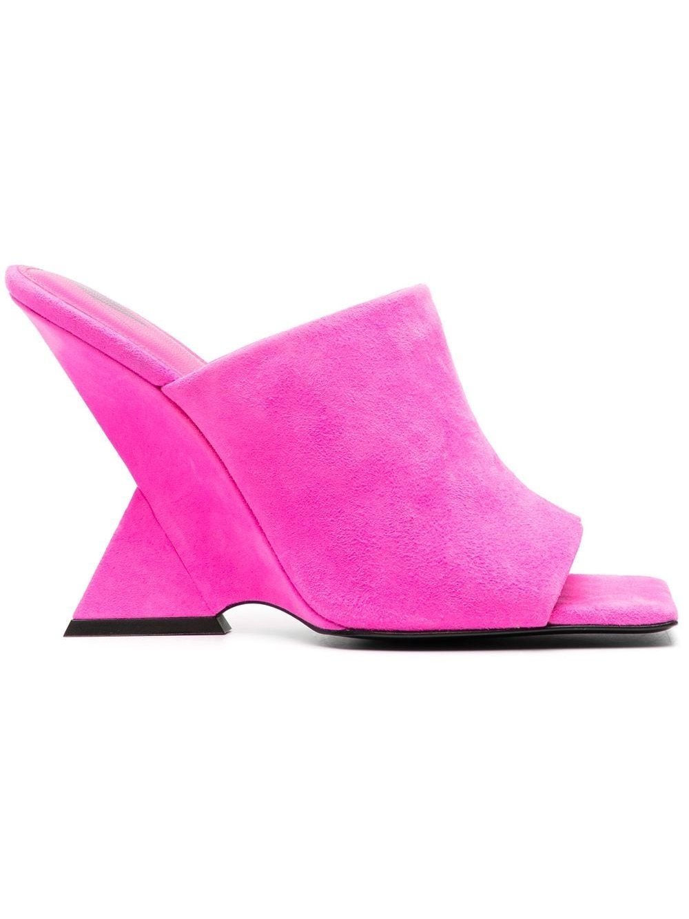 The Attico Cheope Mule — Fuchsia Pink by The Attico