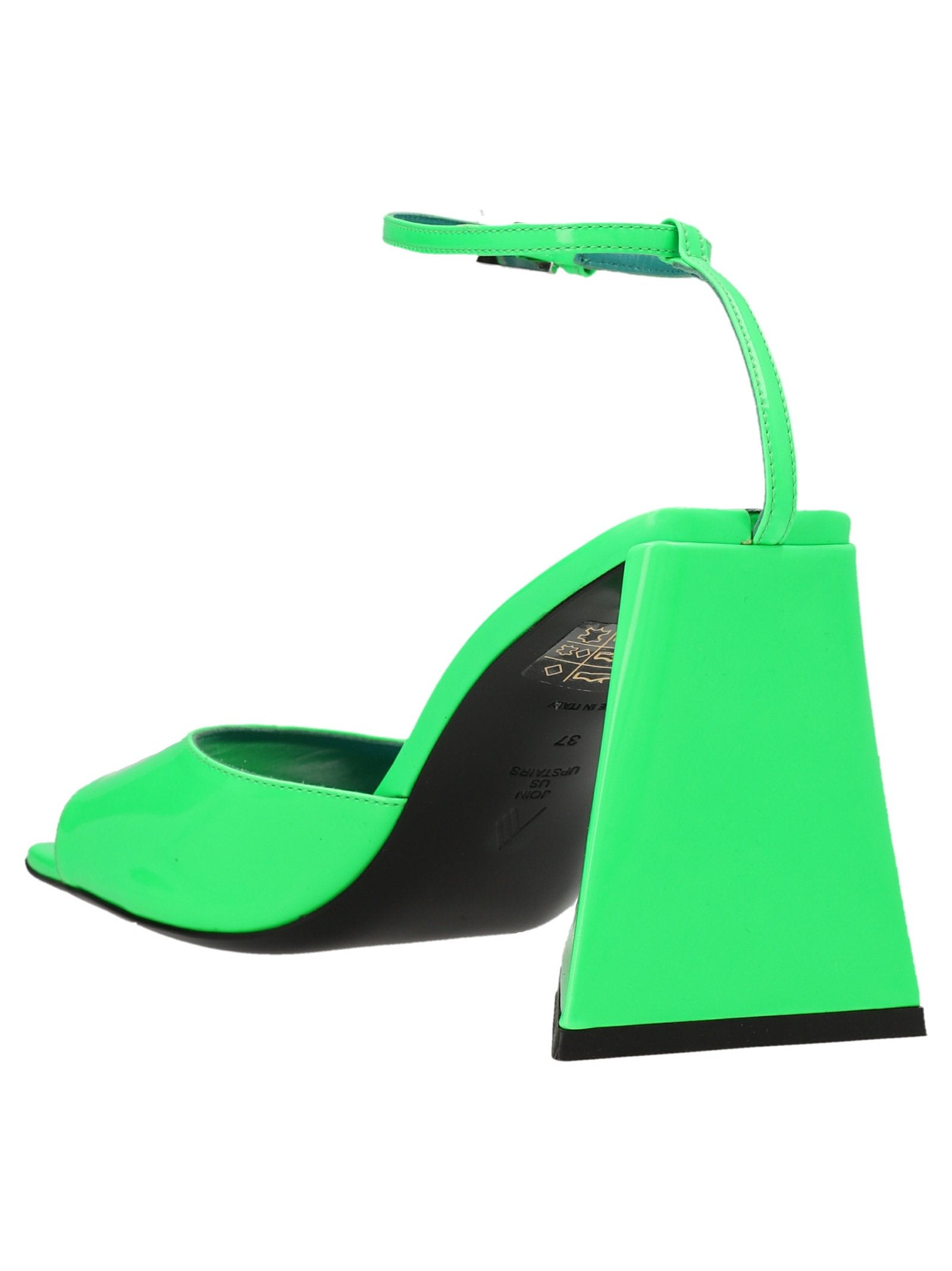 The Attico Piper Sandal — Green, view 2