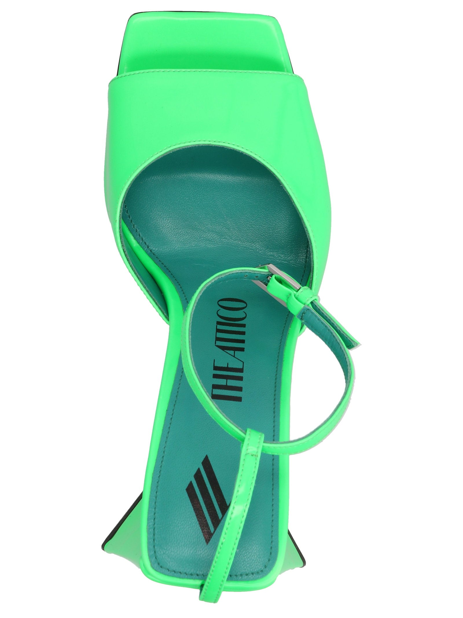 The Attico Piper Sandal — Green, view 3