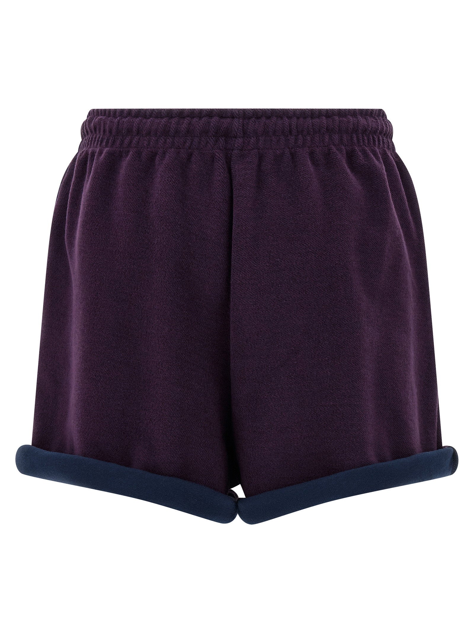 The Attico Double-Fleece Shorts — Purple, view 2