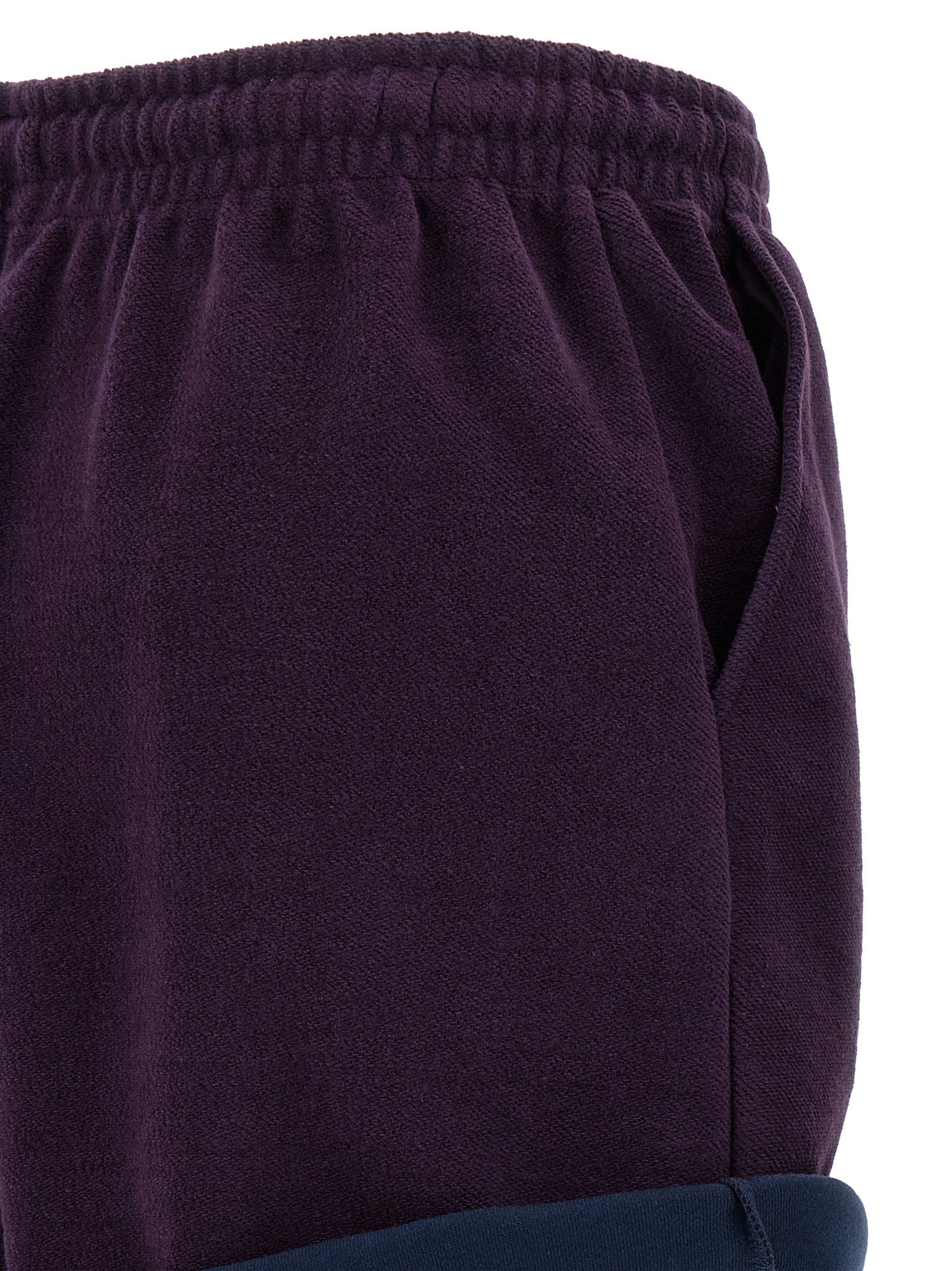 The Attico Double-Fleece Shorts — Purple, view 4