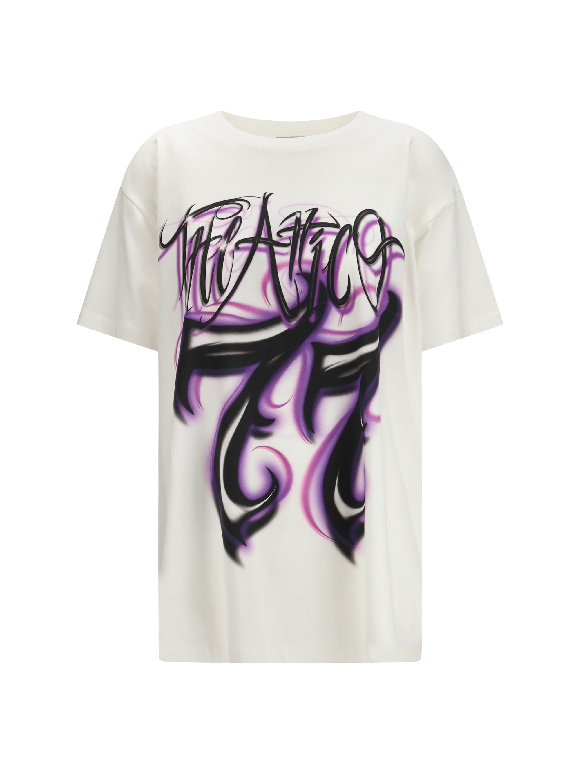 The Attico Graphic Logo T-Shirt — White by The Attico