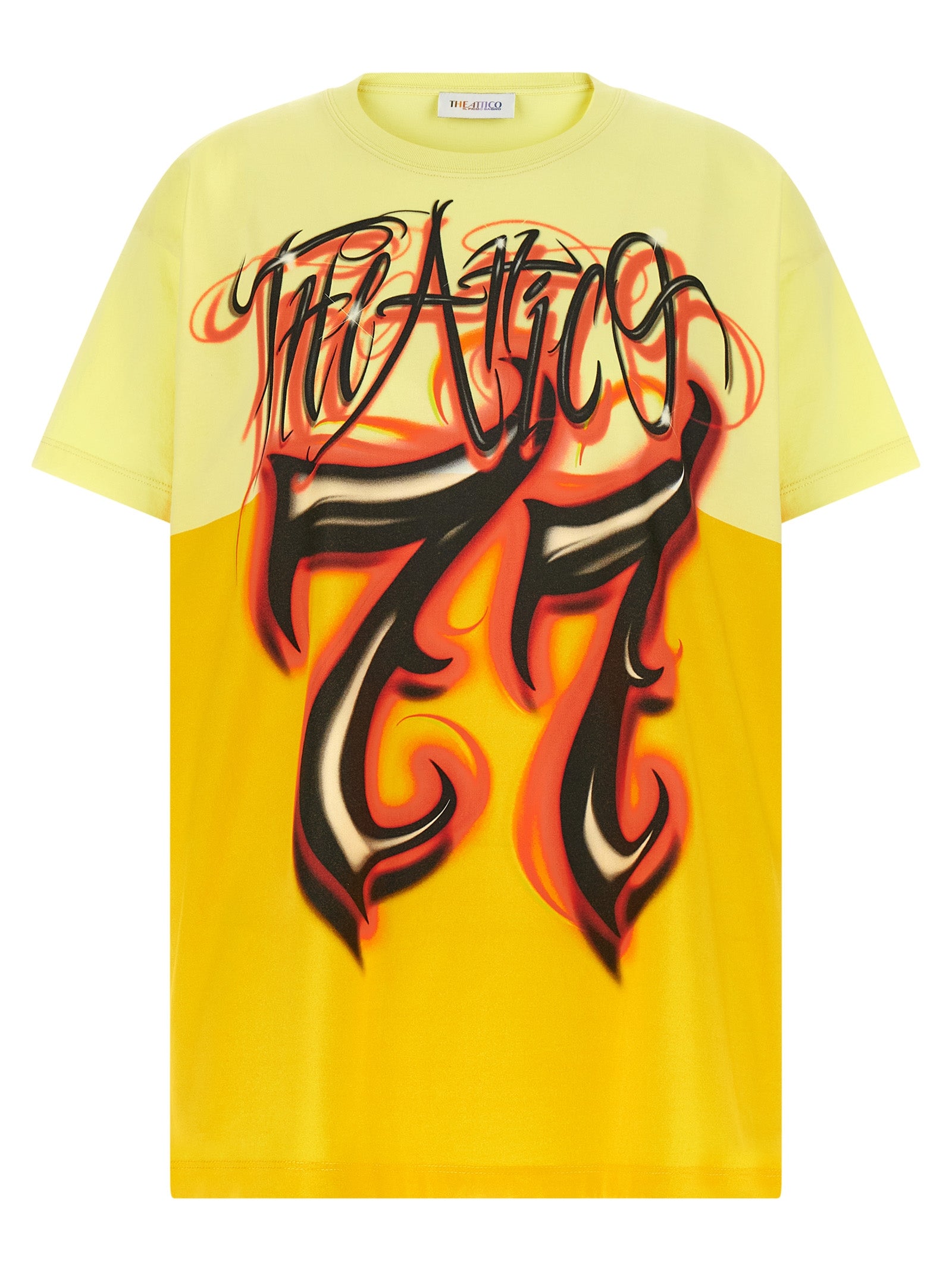 The Attico Il Primo Bagno T-Shirt — Yellow by The Attico
