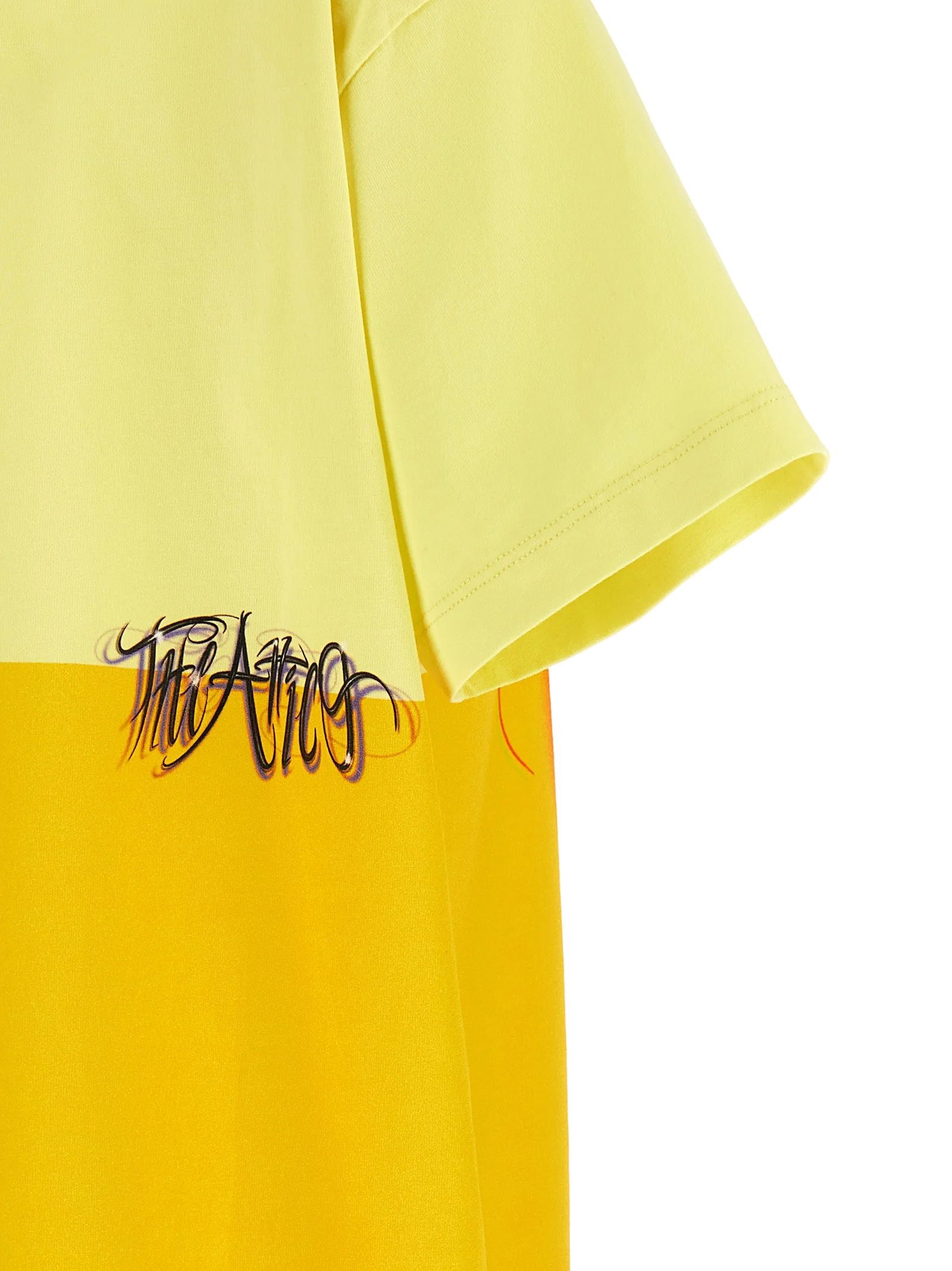The Attico Il Primo Bagno T-Shirt — Yellow, view 4