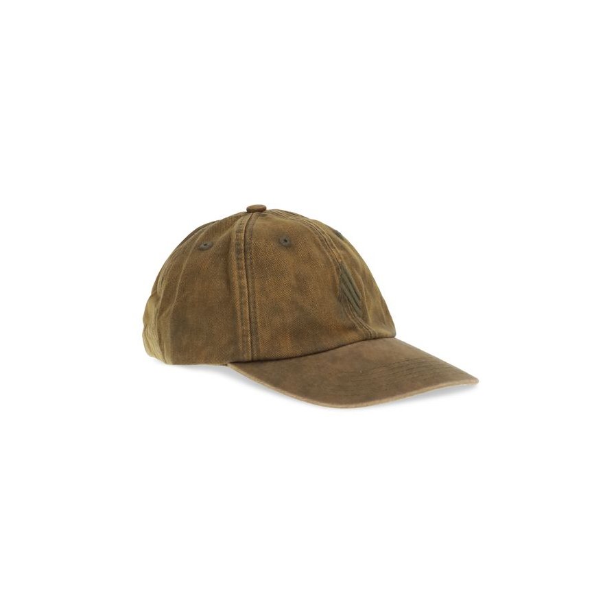 The Attico TH260WAC00041CCC131EM081BB Cotton Baseball Cap — Brown, view 2
