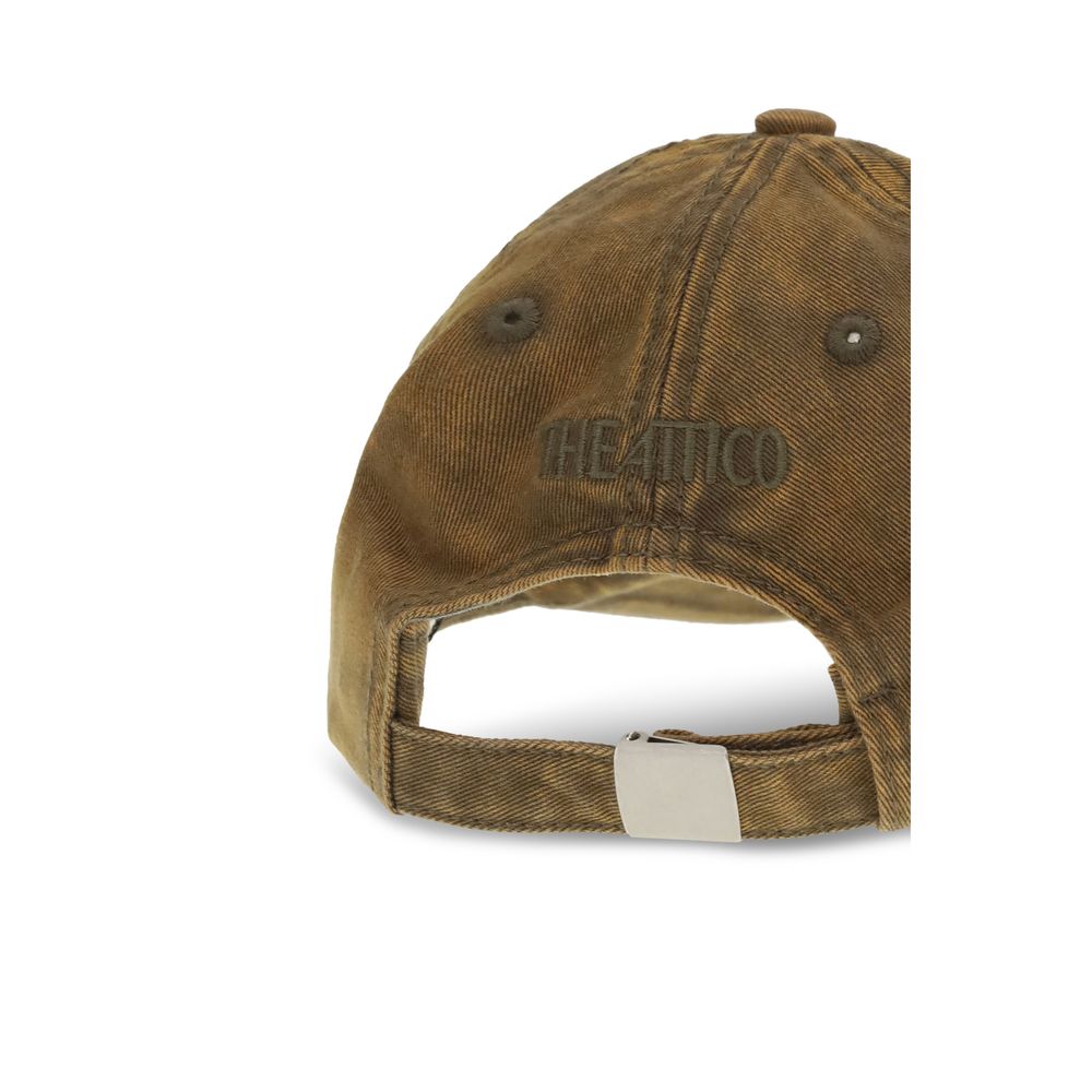 The Attico TH260WAC00041CCC131EM081BB Cotton Baseball Cap — Brown, view 3