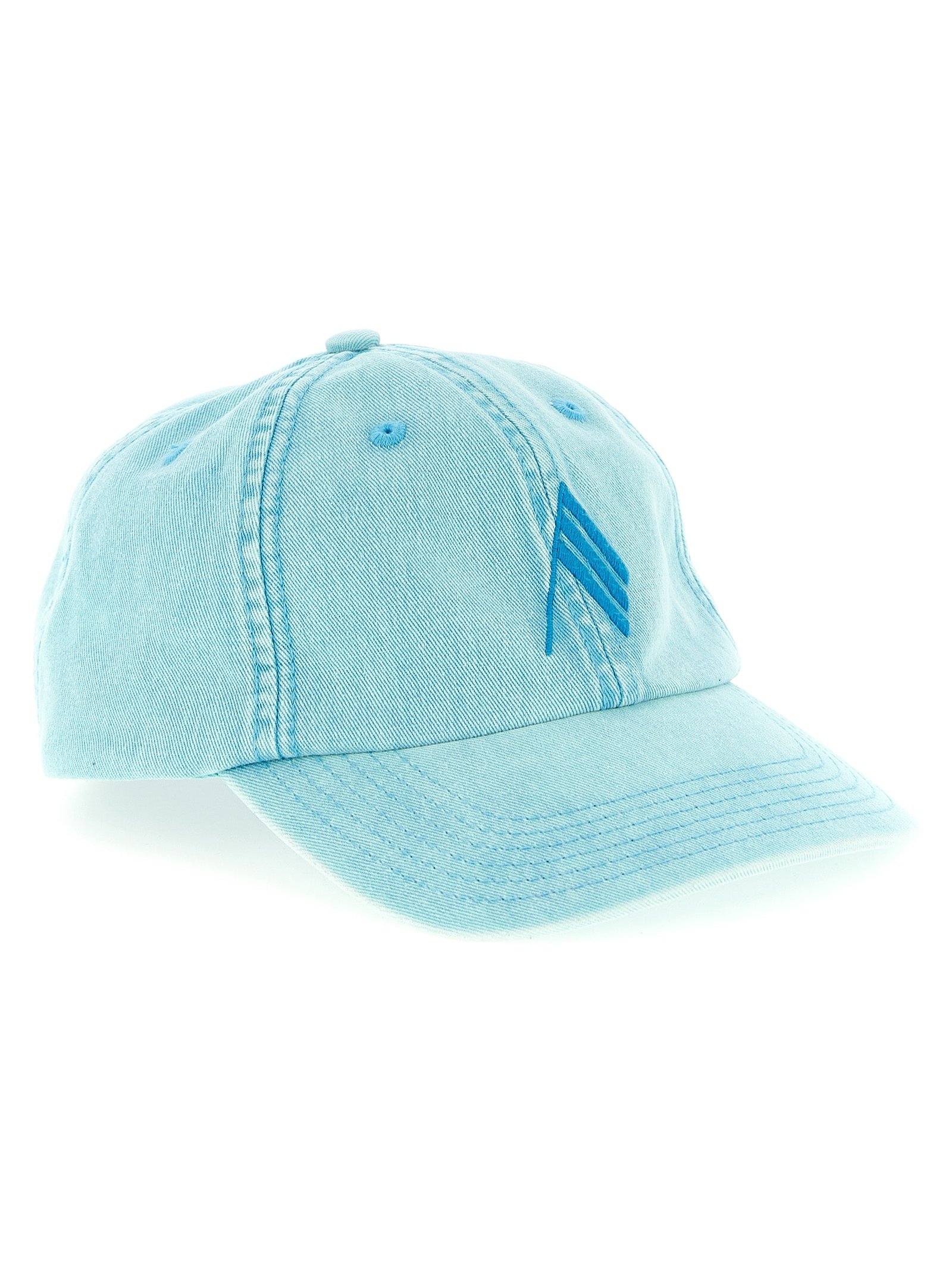 The Attico TH326205BM Logo-Embroidered Cotton Baseball Cap — Blue, view 2