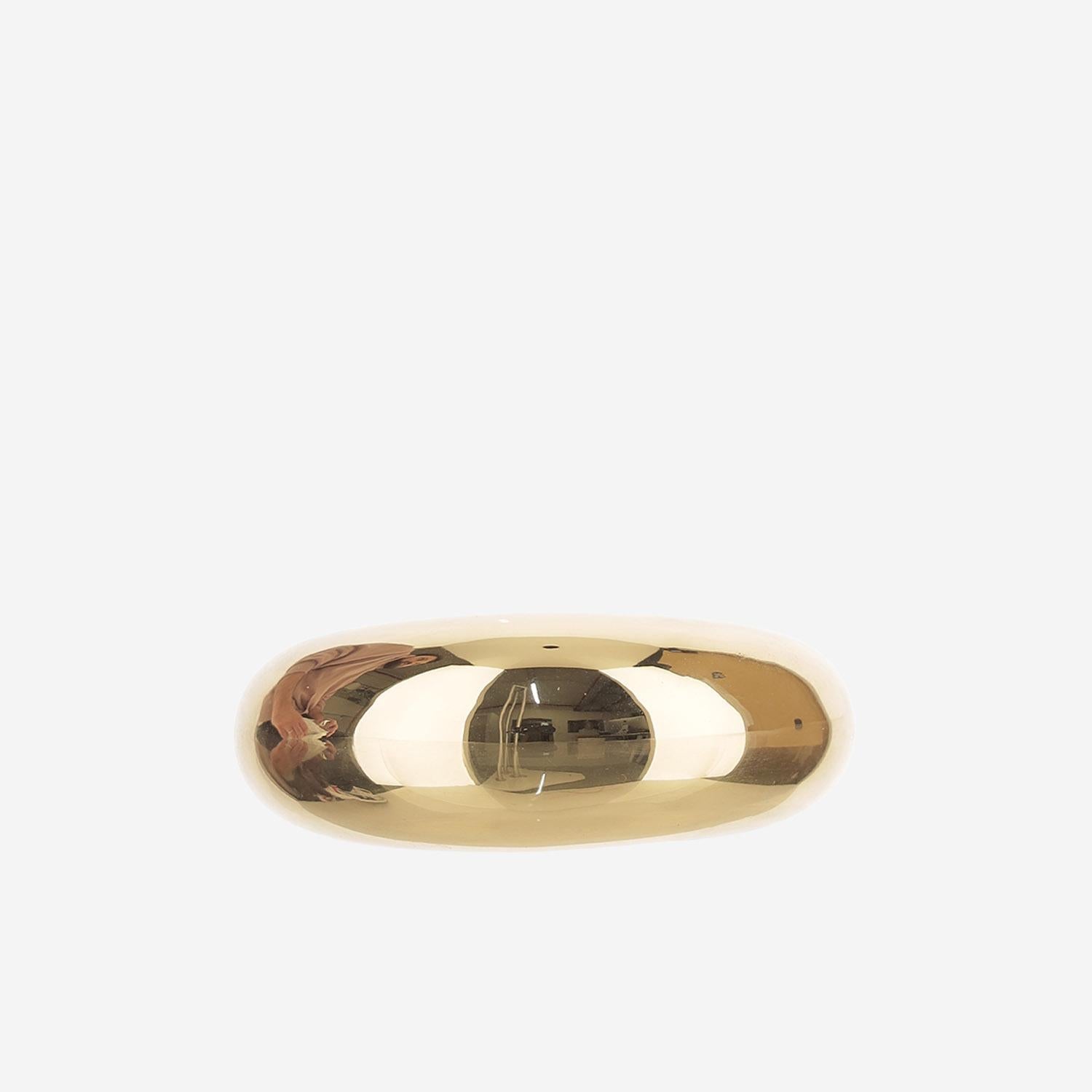 The Frankie Shop Rigid Brass Bracelet — Gold, view 2