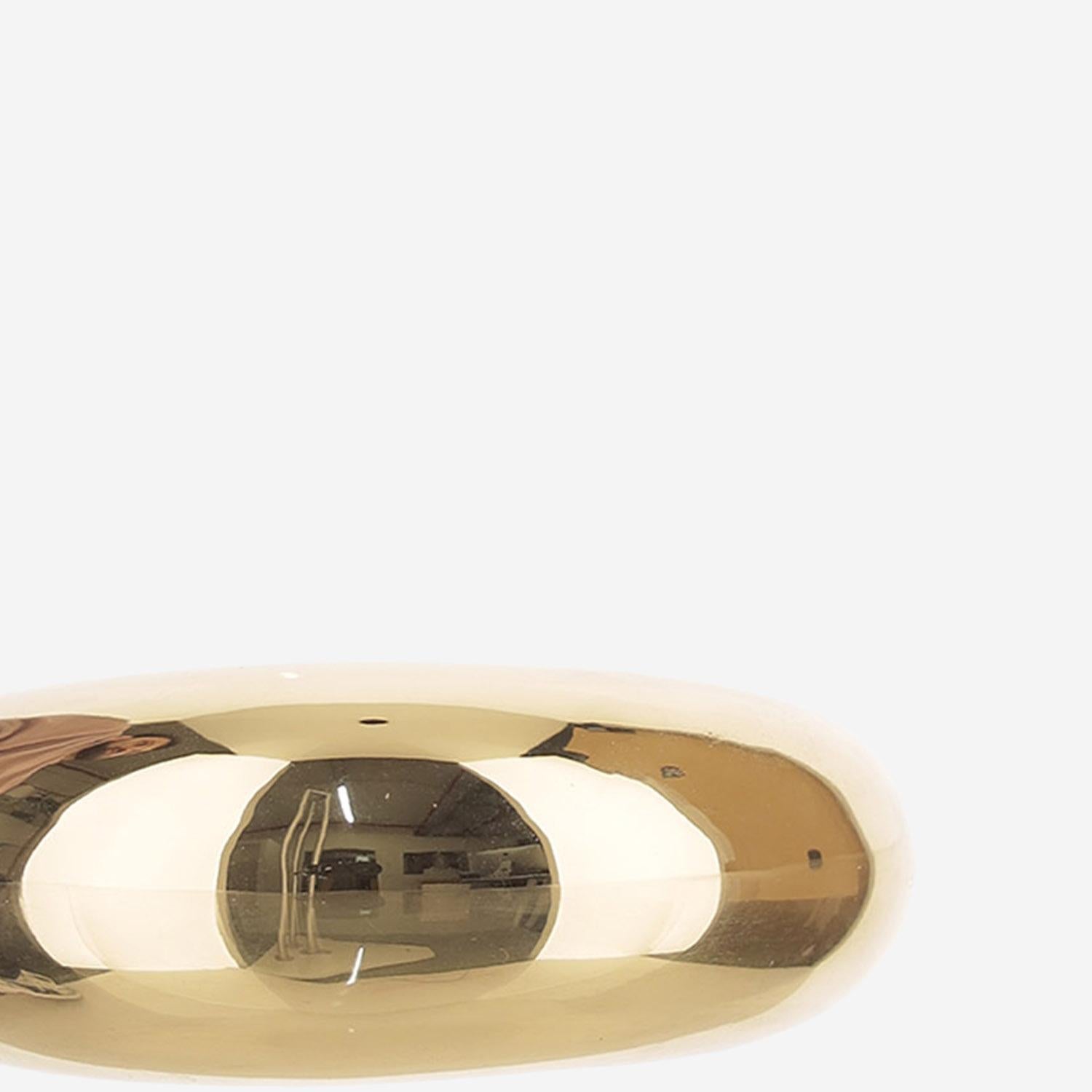 The Frankie Shop Rigid Brass Bracelet — Gold, view 4