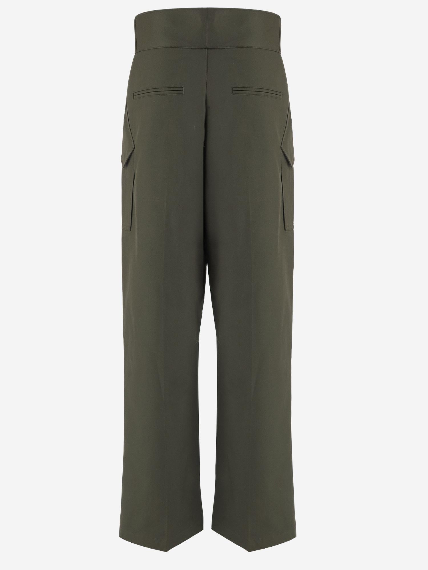 The Frankie Shop Cotton Trousers — Green by The Frankie Shop