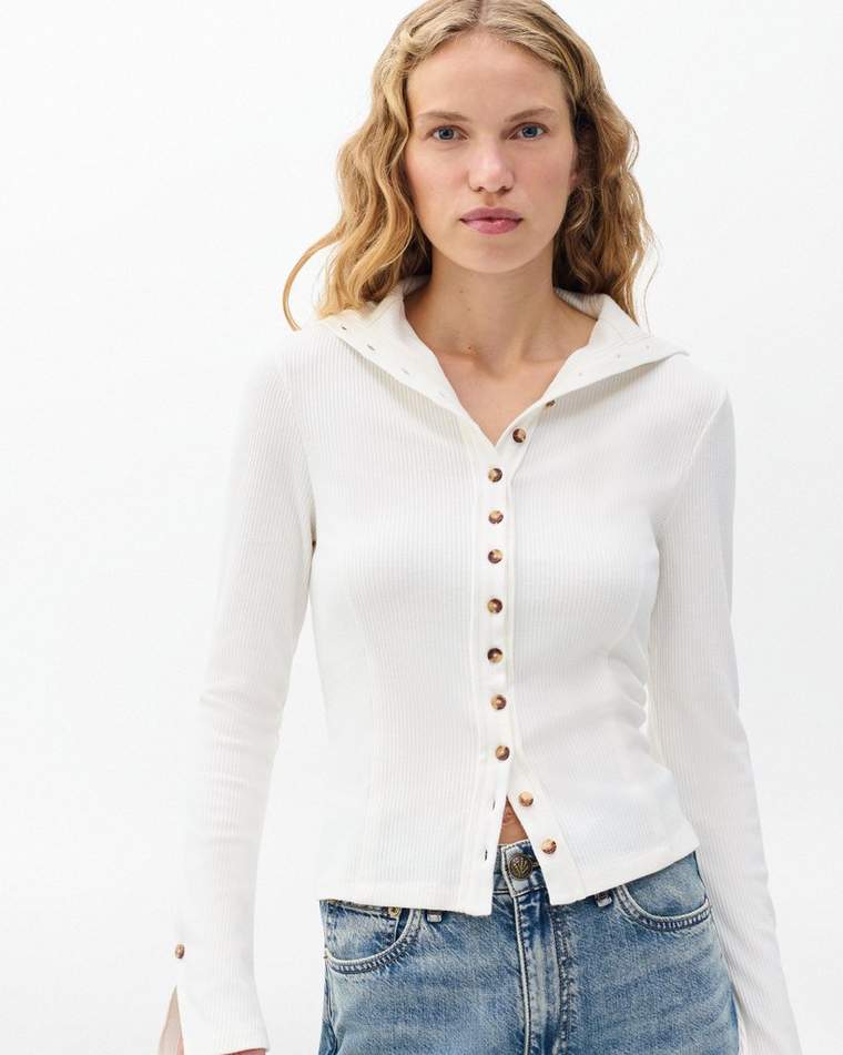 The Knit Ribbed Buttoned Cardigan by Rag & Bone