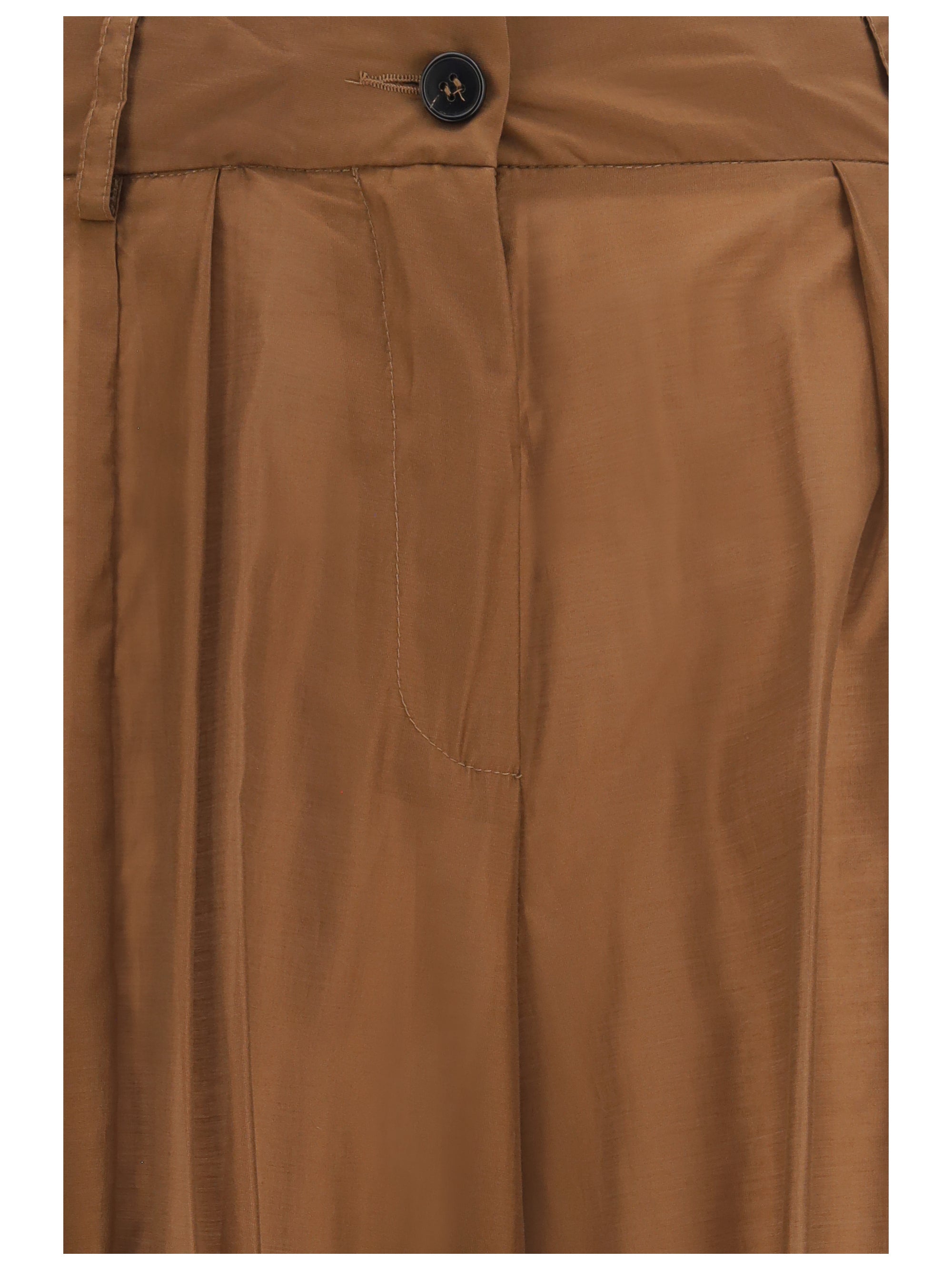 The Latest Lightweight Muslin Balloon Trousers — Brown, view 3