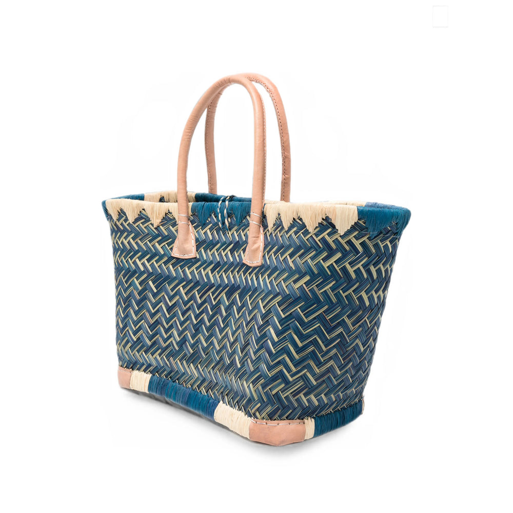 The Nina Studio Clotilde Tote Bag — Blue, view 2