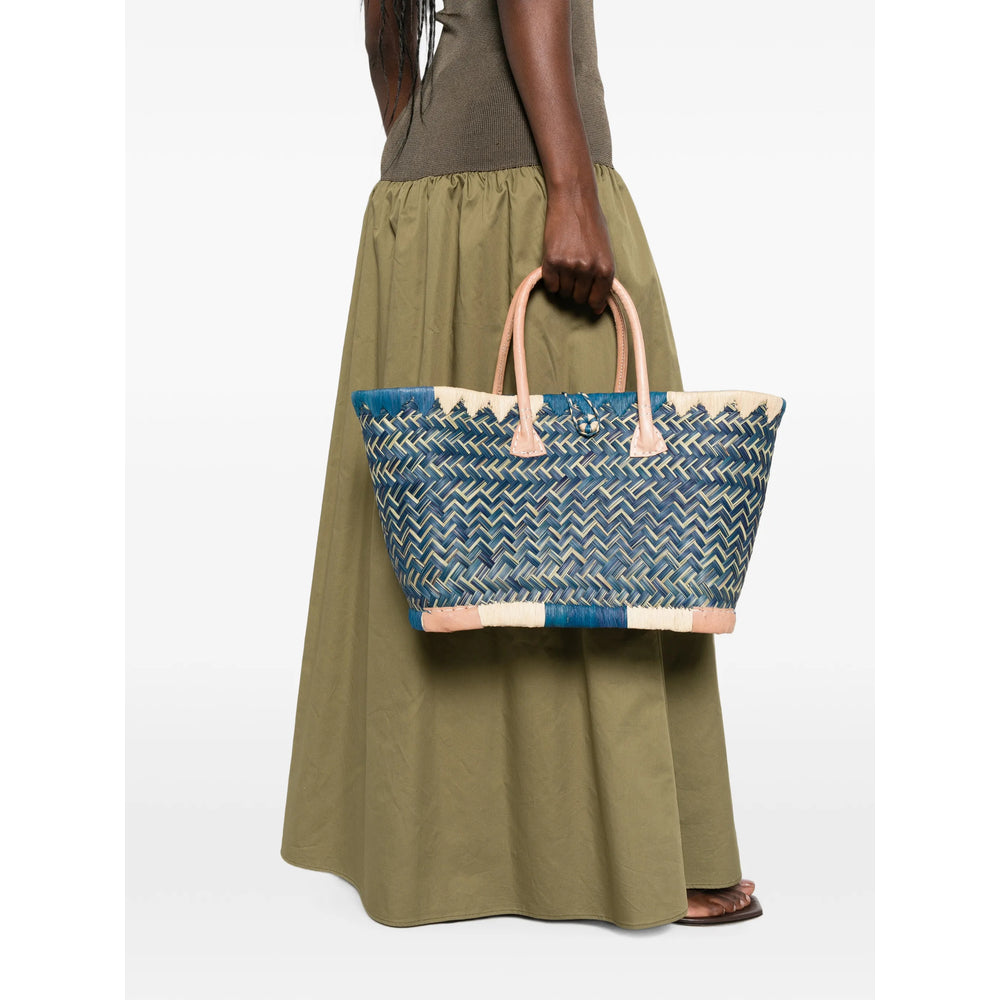 The Nina Studio Clotilde Tote Bag — Blue, view 3